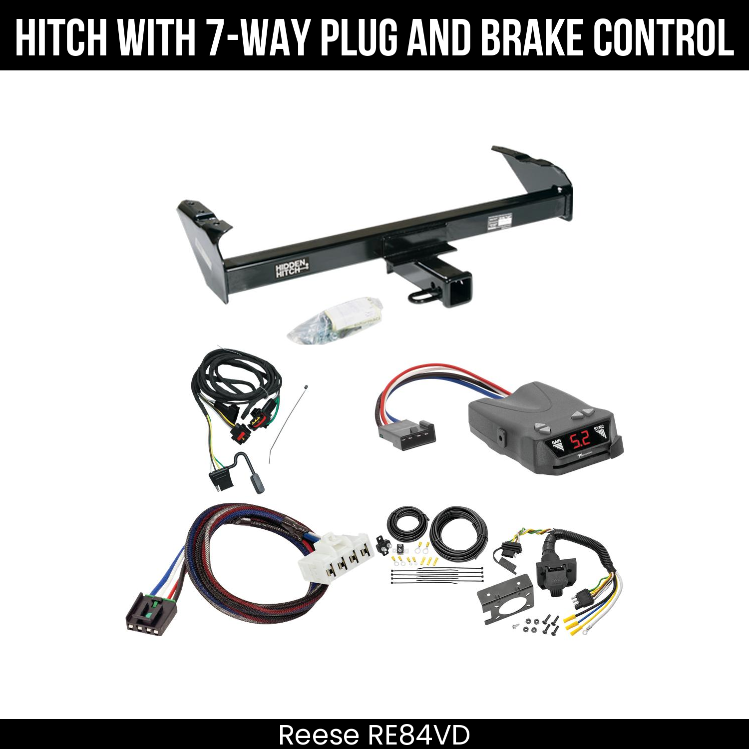 Trailer Hitch , 7-Way , Tekonsha Brakeman IV Brake Control
