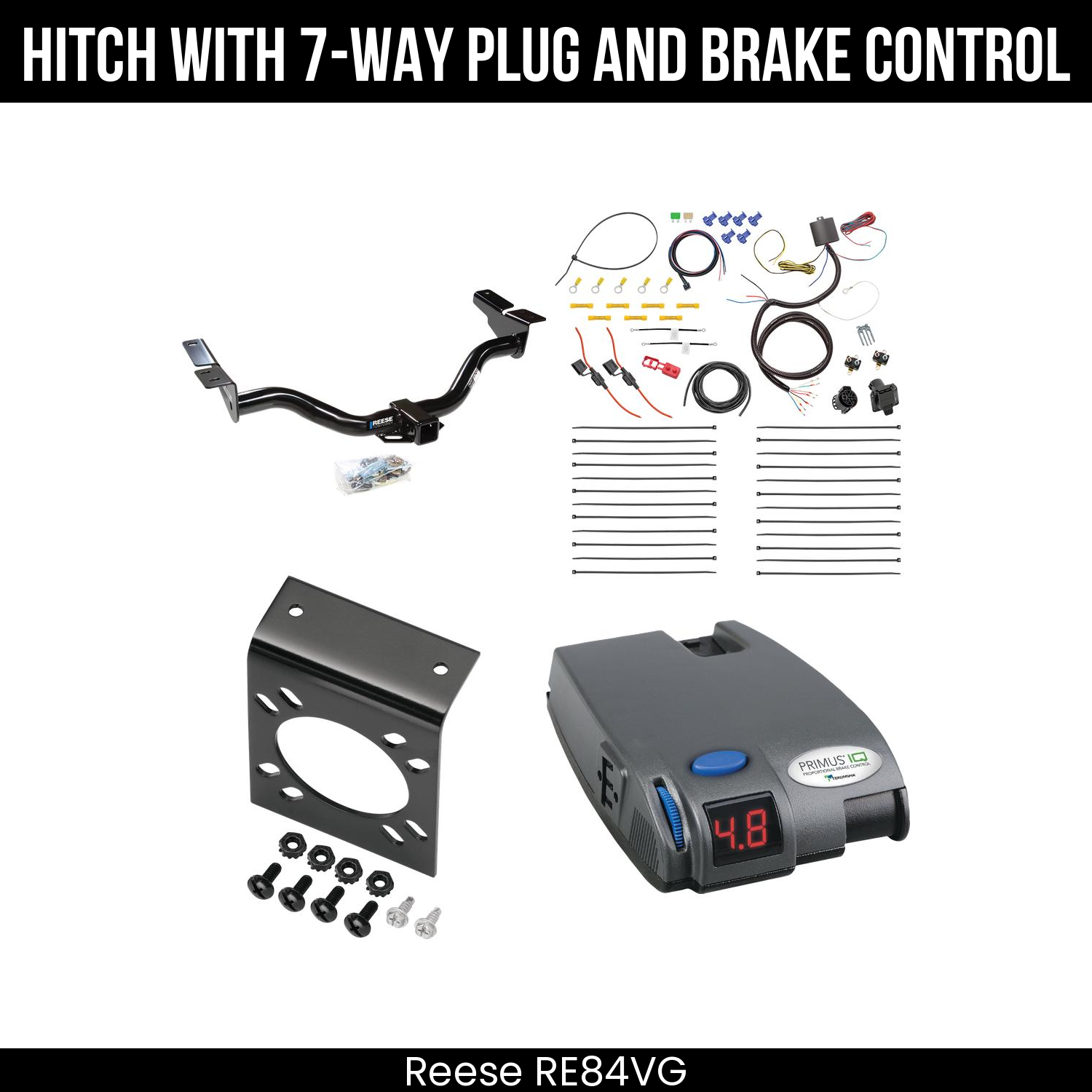 Trailer Hitch , 7-Way , Tekonsha Primus IQ Brake Control