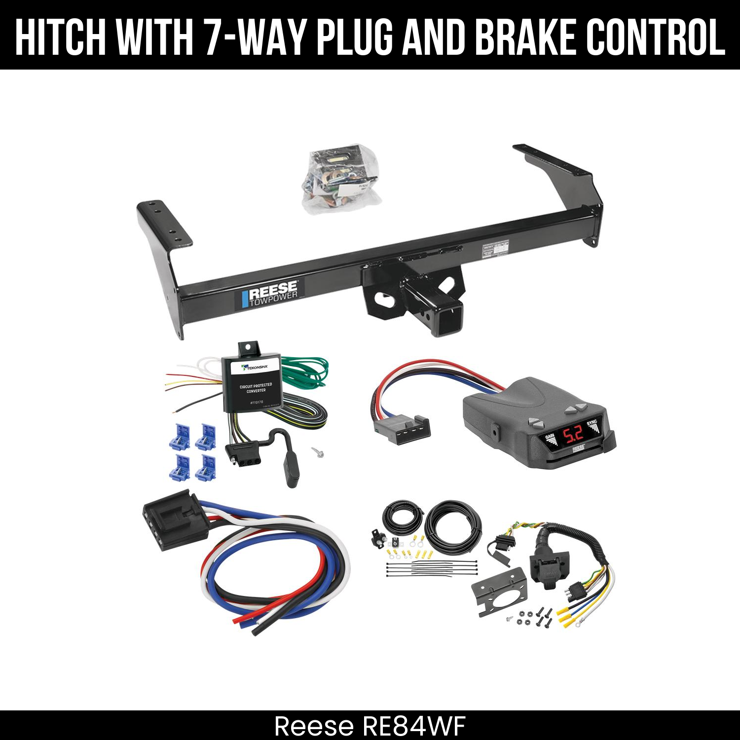 Trailer Hitch , 7-Way , Reese Brakeman IV Brake Control
