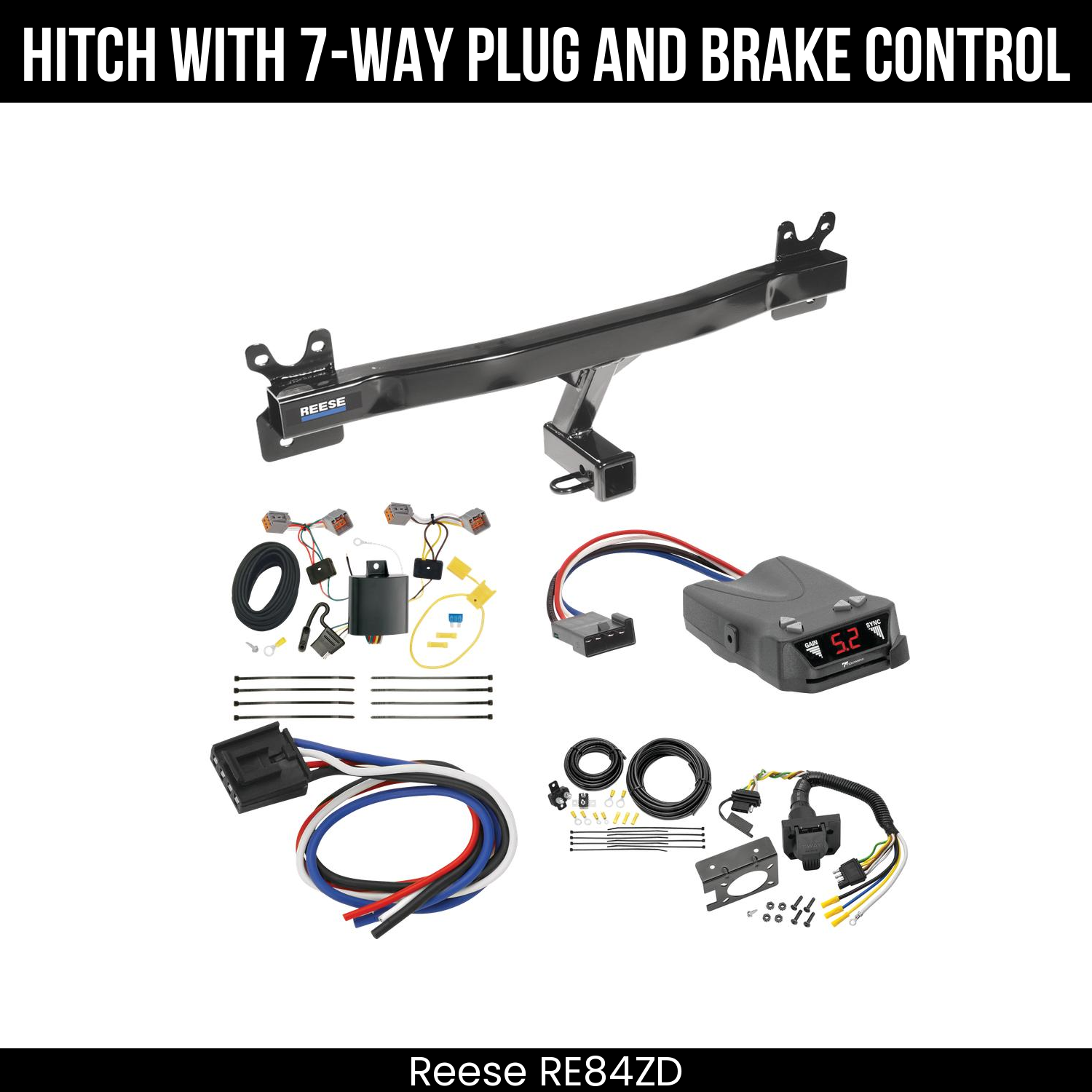 Trailer Hitch , 7-Way , Tekonsha Brakeman IV Brake Control