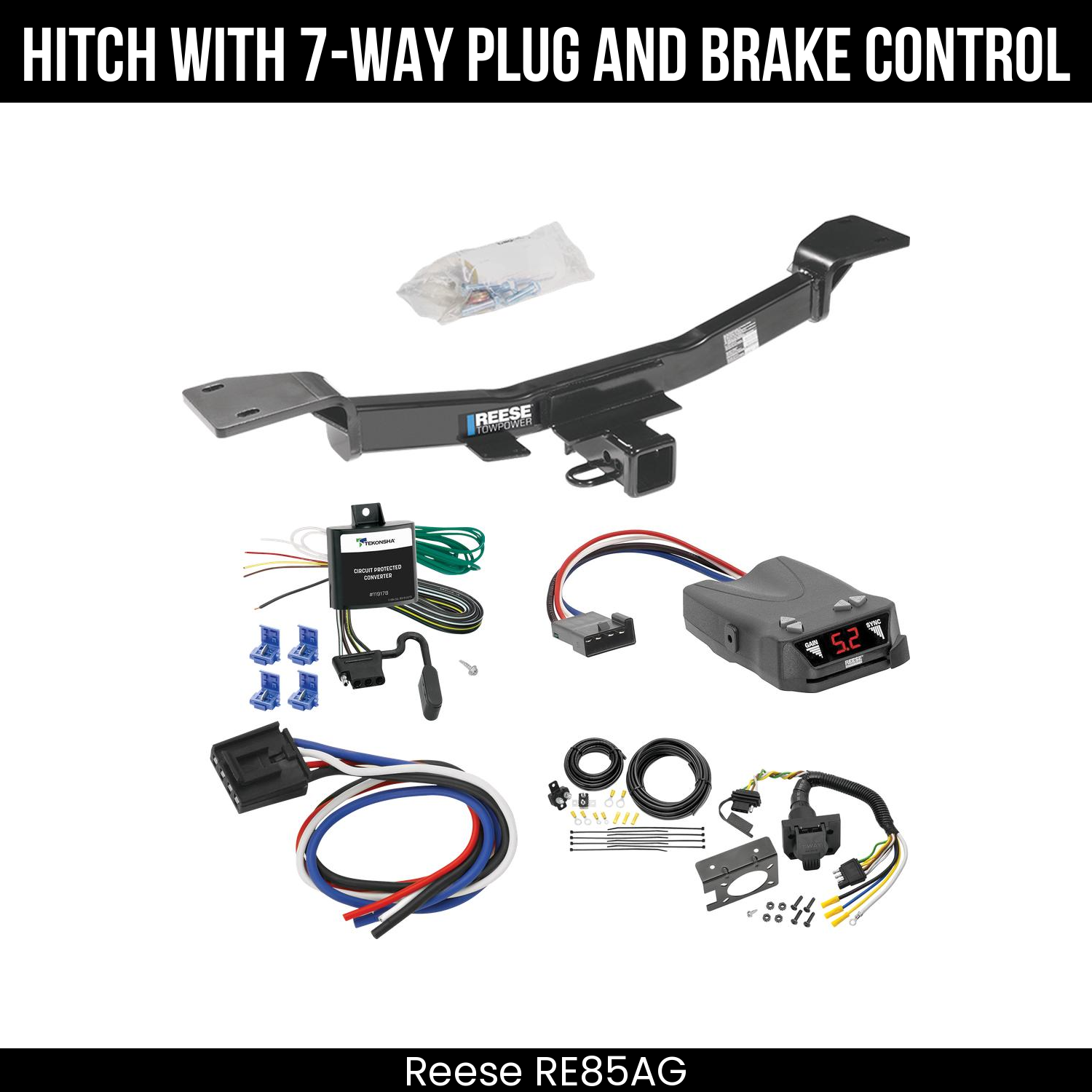 Trailer Hitch , 7-Way , Reese Brakeman IV Brake Control