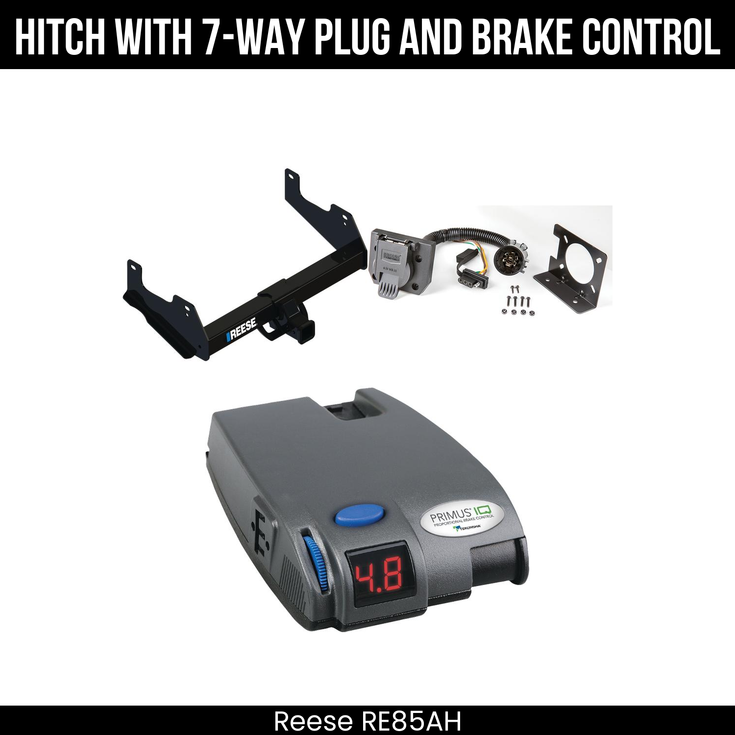 Trailer Hitch , 7-Way , Tekonsha Primus IQ Brake Control