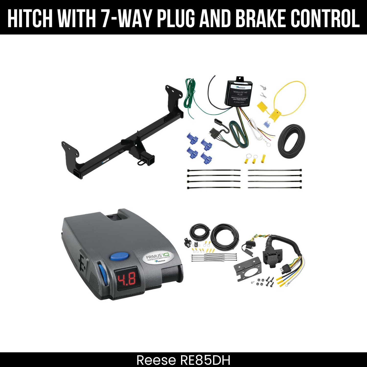 Trailer Hitch , 7-Way , Tekonsha Primus IQ Brake Control