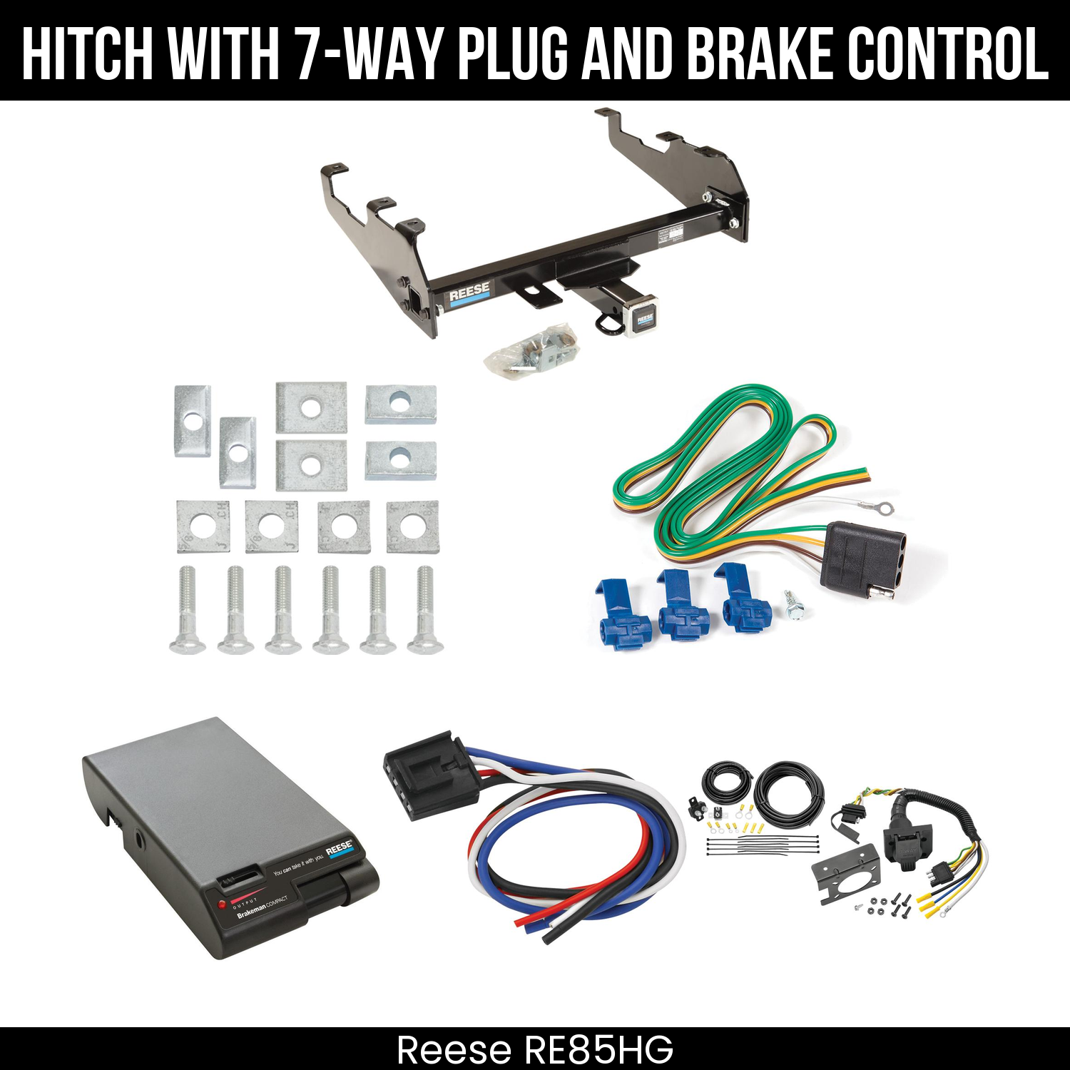 Trailer Hitch , 7-Way , Reese Brakeman Brake Control