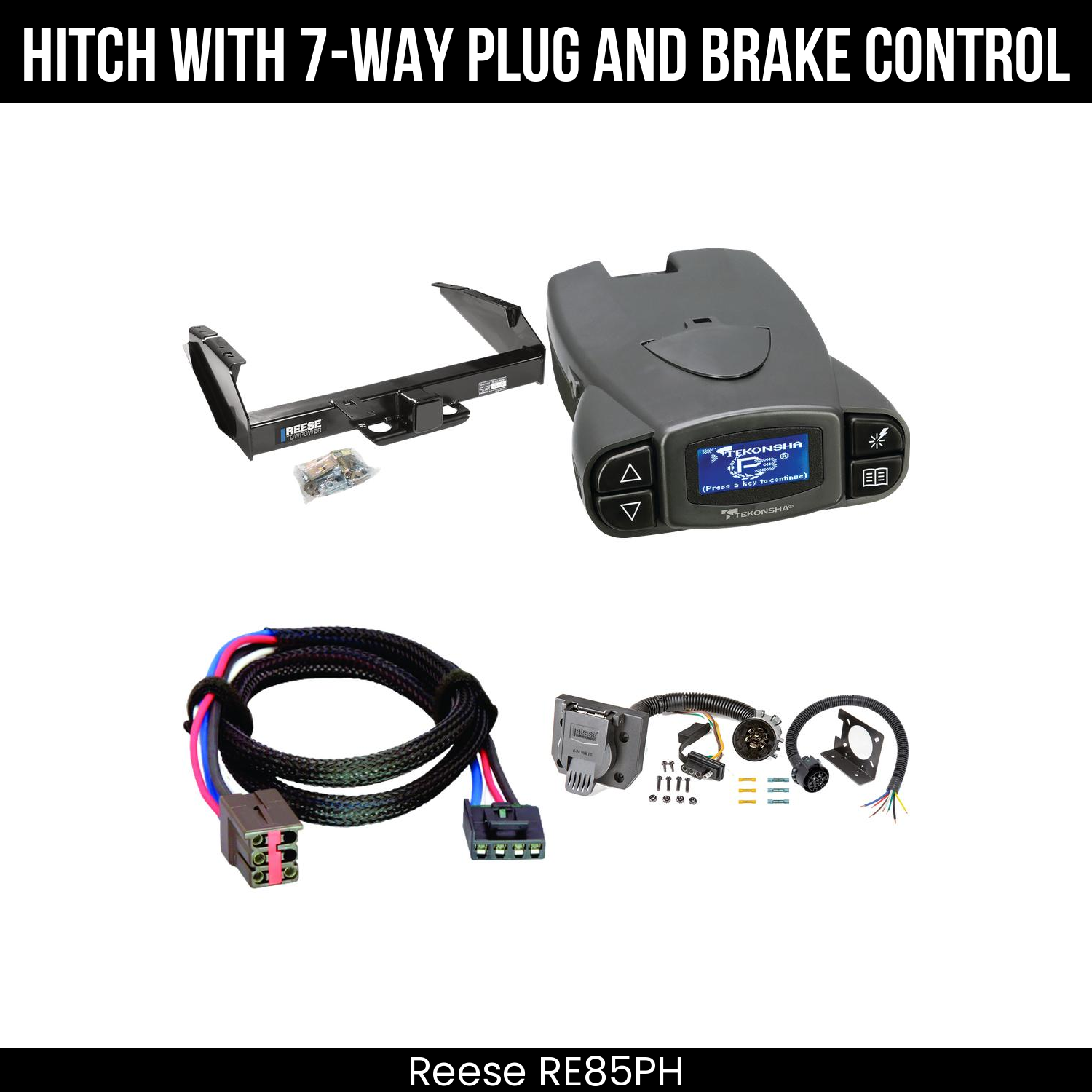 Trailer Hitch , 7-Way , Tekonsha Prodigy P3 Brake Control