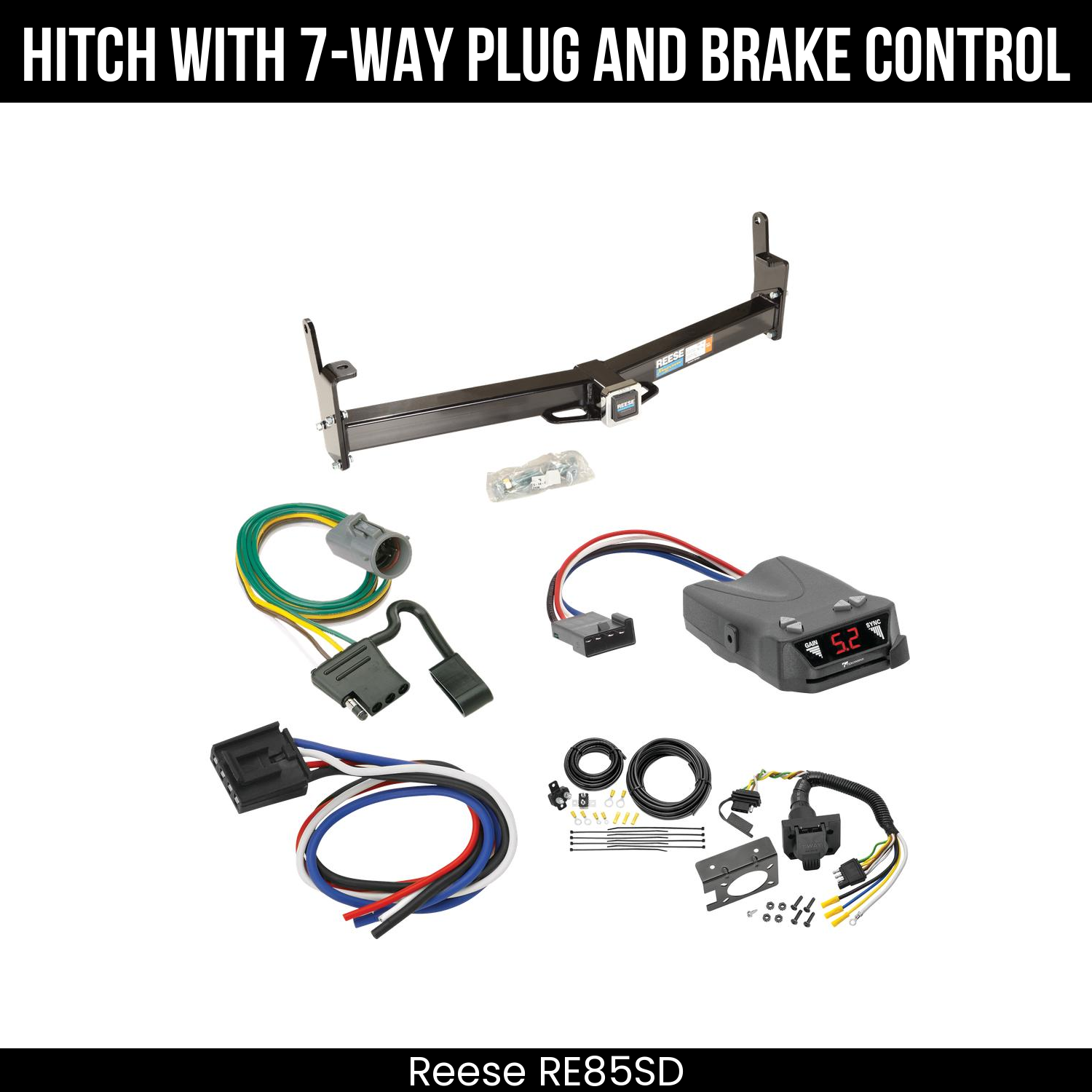 Trailer Hitch , 7-Way , Tekonsha Brakeman IV Brake Control