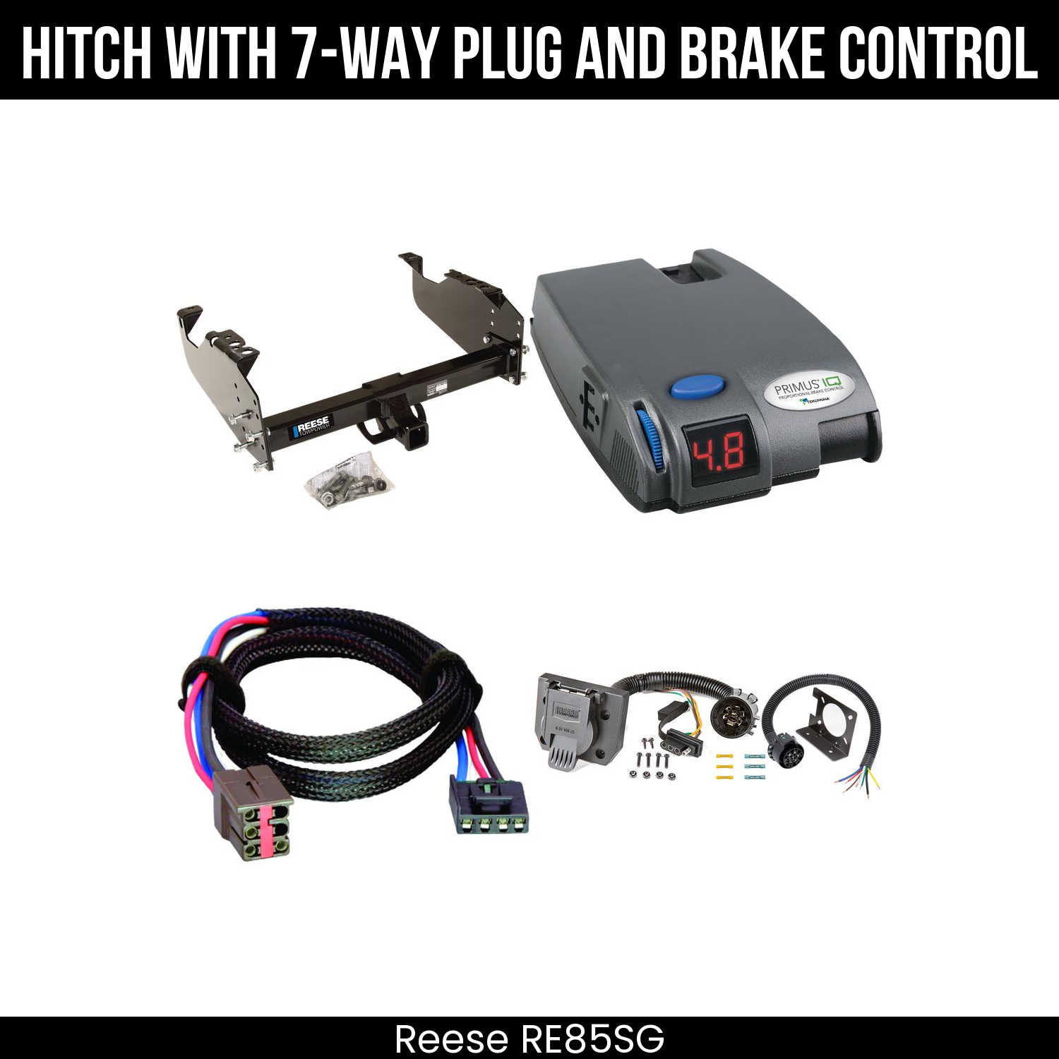 Trailer Hitch , 7-Way , Tekonsha Primus IQ Brake Control