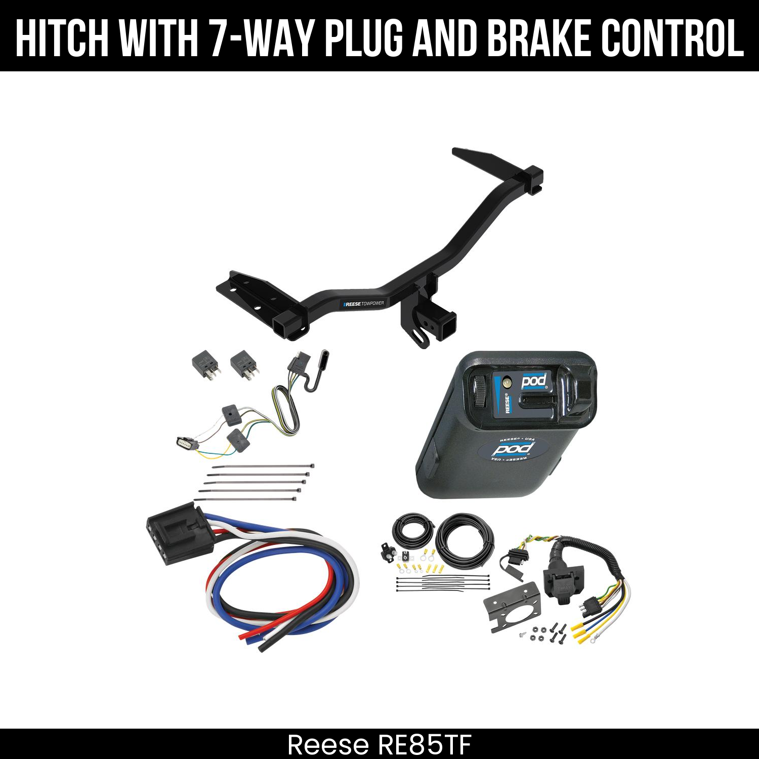 Trailer Hitch , 7-Way , Reese POD Brake Control