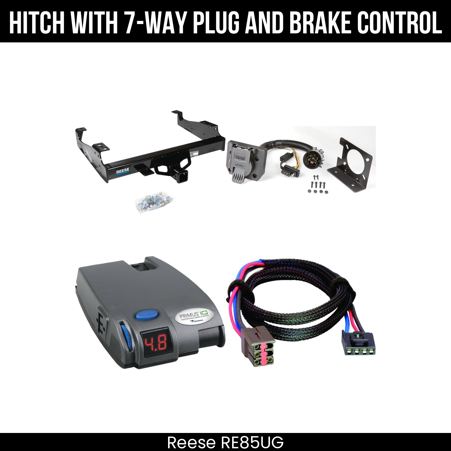 Trailer Hitch , 7-Way , Tekonsha Primus IQ Brake Control