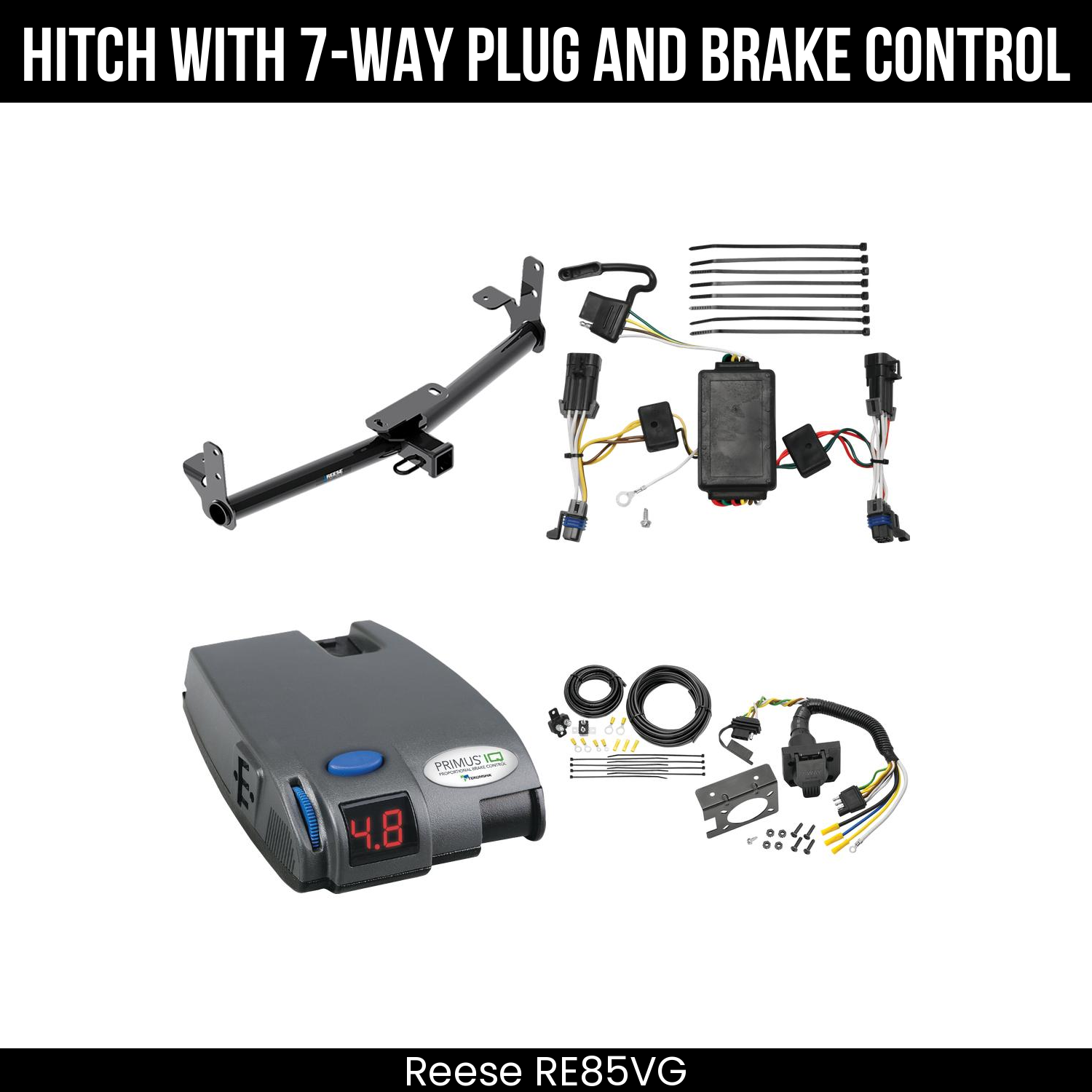 Trailer Hitch , 7-Way , Tekonsha Primus IQ Brake Control