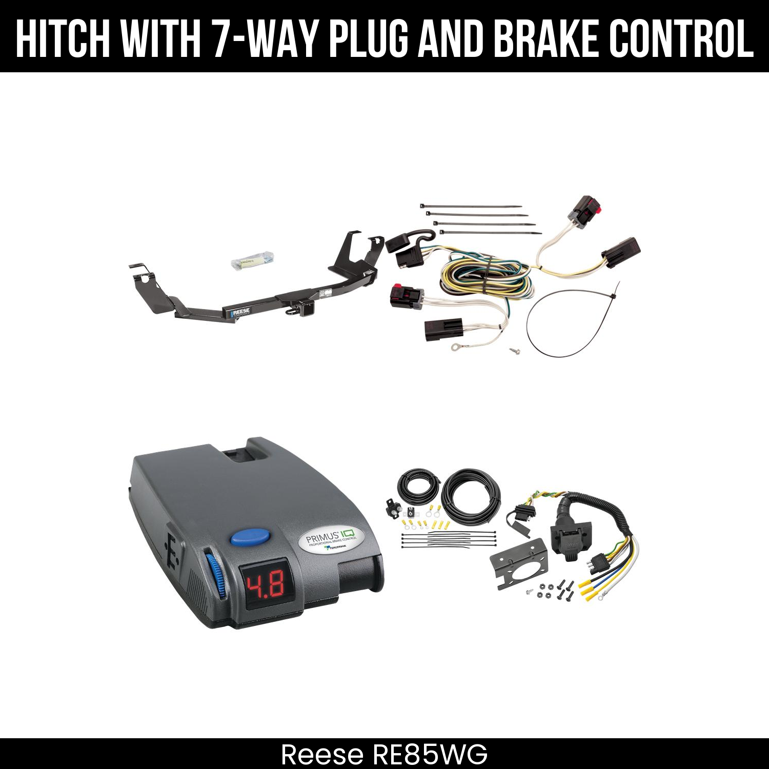 Trailer Hitch , 7-Way , Tekonsha Primus IQ Brake Control