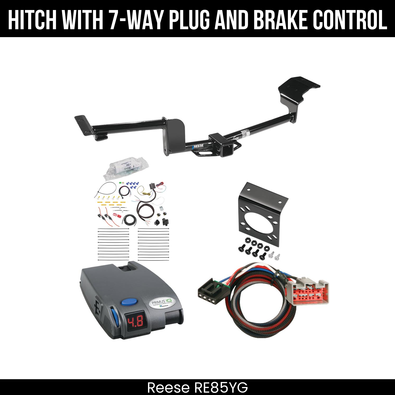 Trailer Hitch , 7-Way , Tekonsha Primus IQ Brake Control
