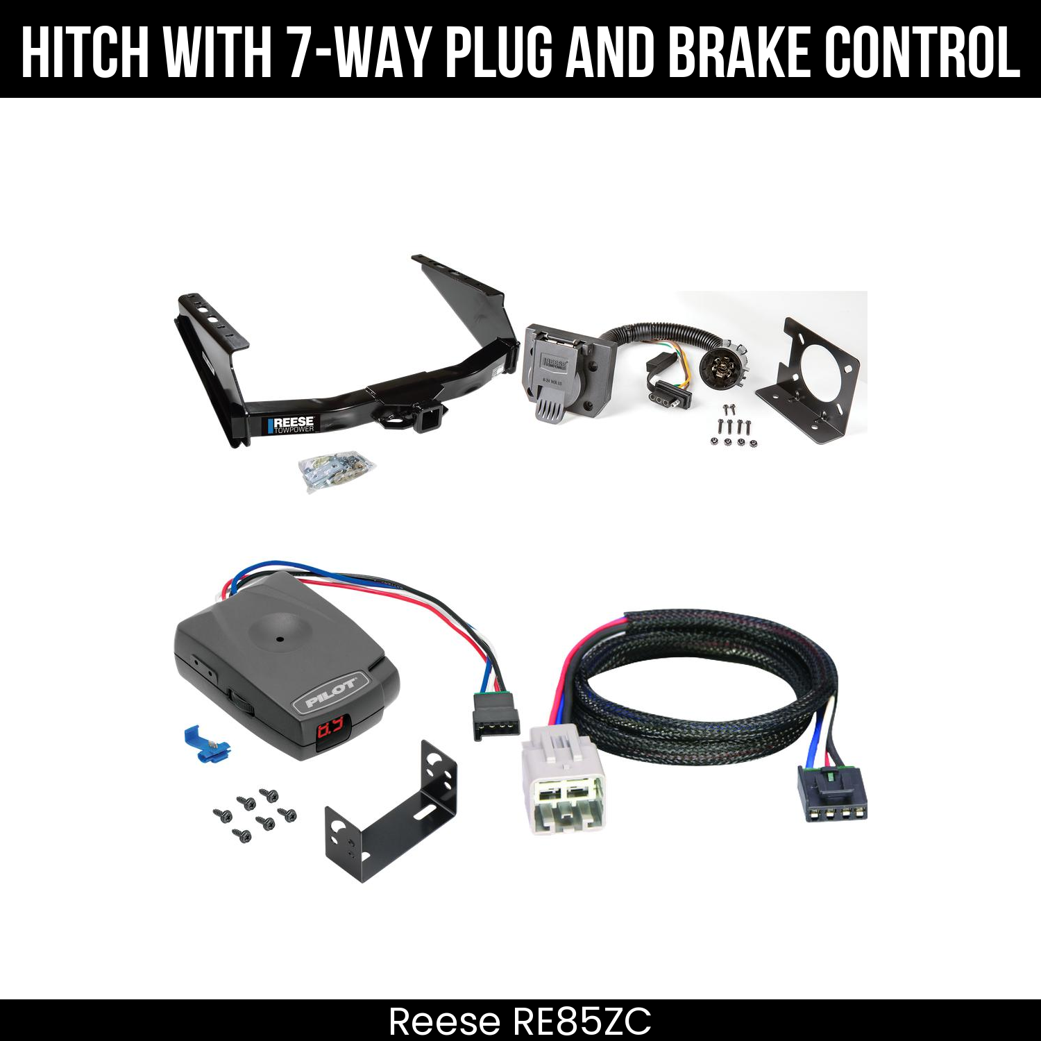 Trailer Hitch , 7-Way , Pro Series Pilot Brake Control