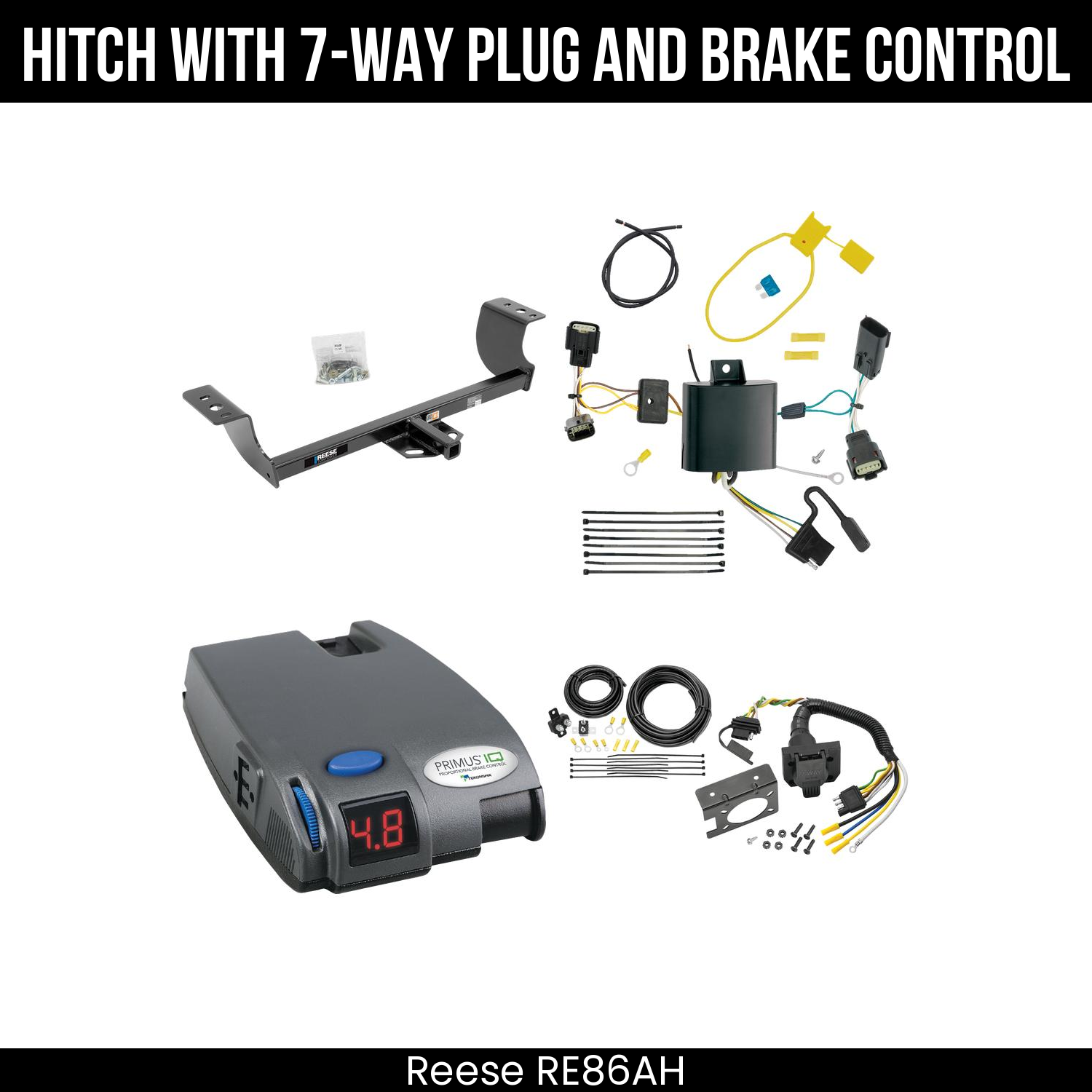 Trailer Hitch , 7-Way , Tekonsha Primus IQ Brake Control