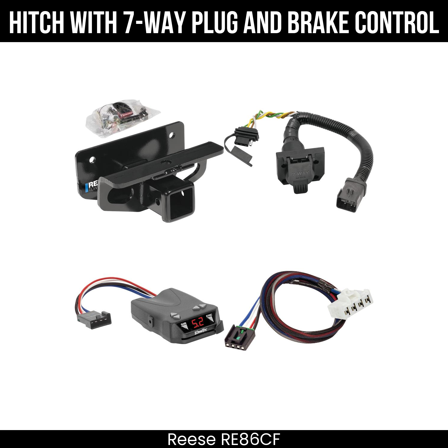 Trailer Hitch , 7-Way , Draw-Tite Activator IV Brake Control