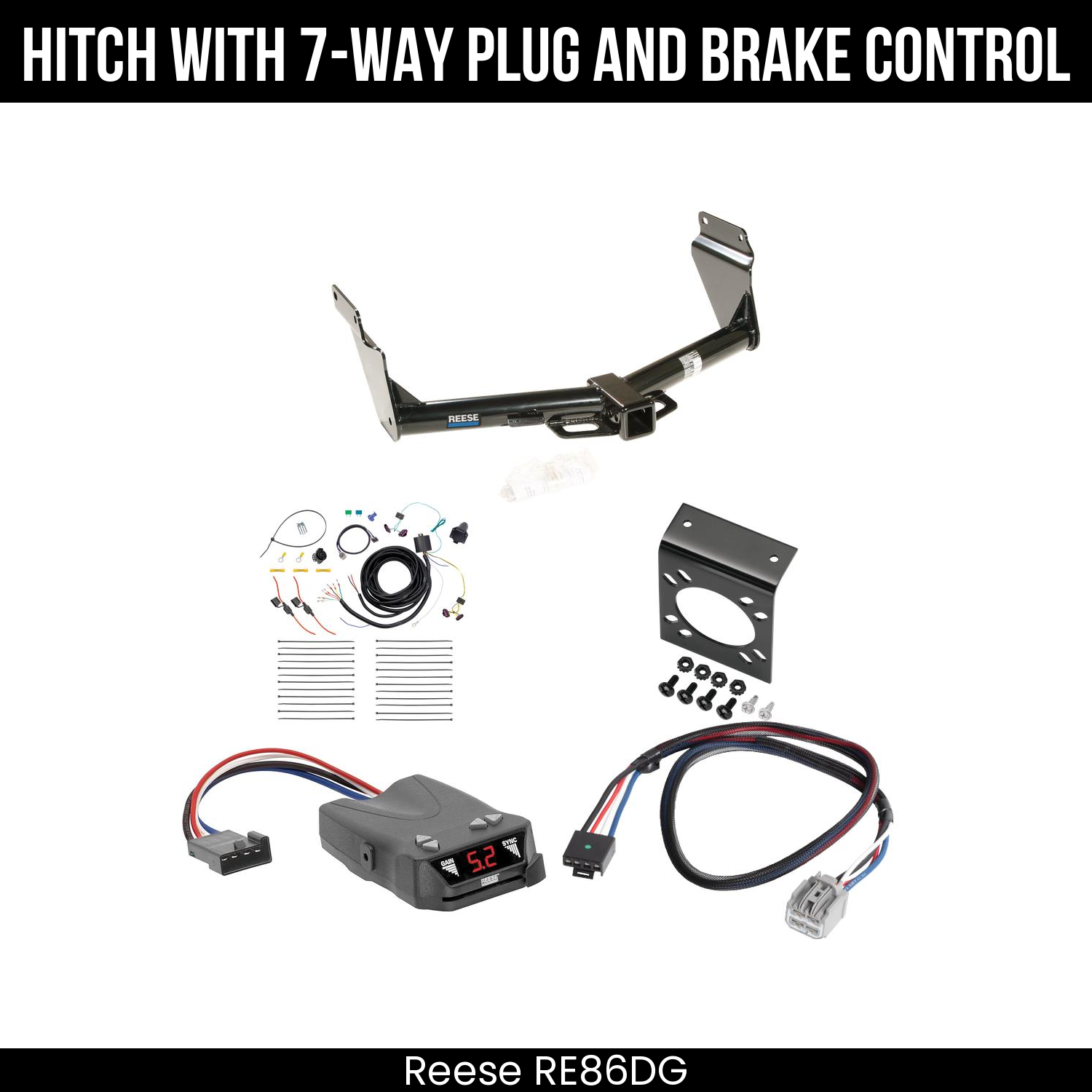 Trailer Hitch , 7-Way , Reese Brakeman IV Brake Control