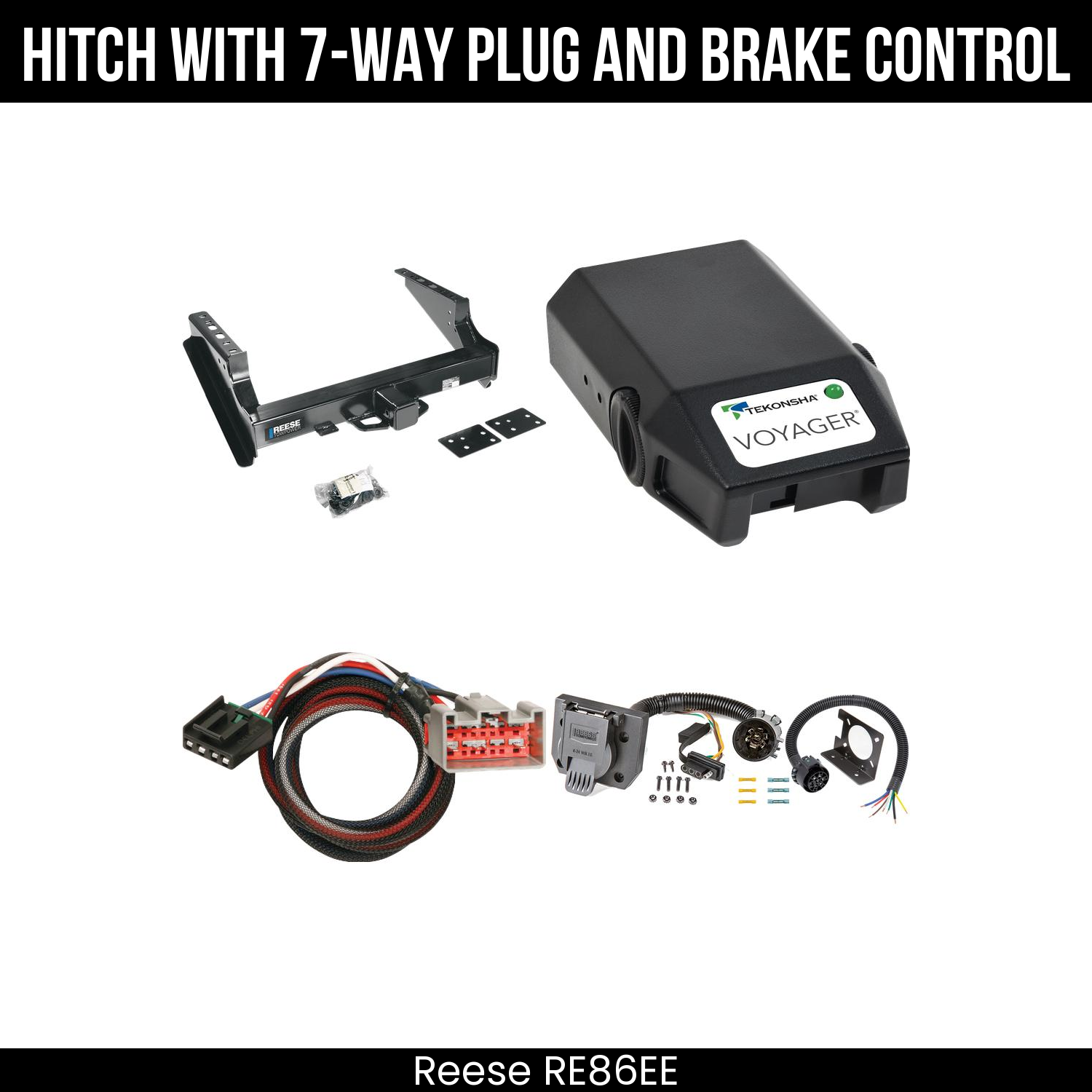 Trailer Hitch , 7-Way , Tekonsha Voyager Brake Control