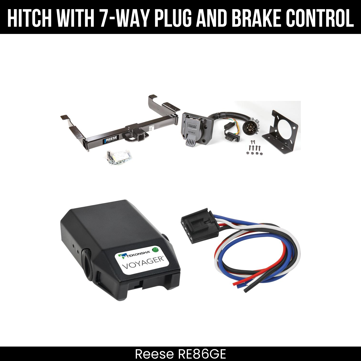 Trailer Hitch , 7-Way , Tekonsha Voyager Brake Control