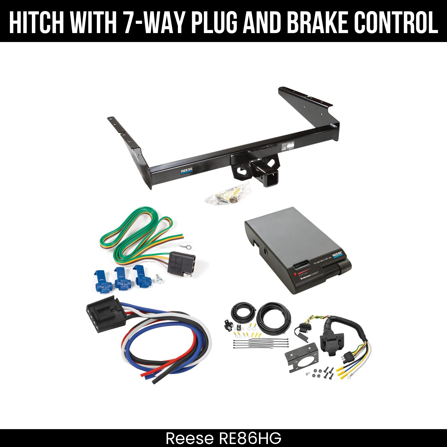 Trailer Hitch , 7-Way , Reese Brakeman Brake Control
