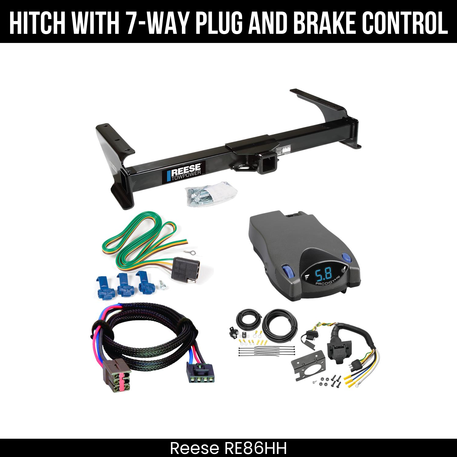 Trailer Hitch , 7-Way , Tekonsha Prodigy P2 Brake Control