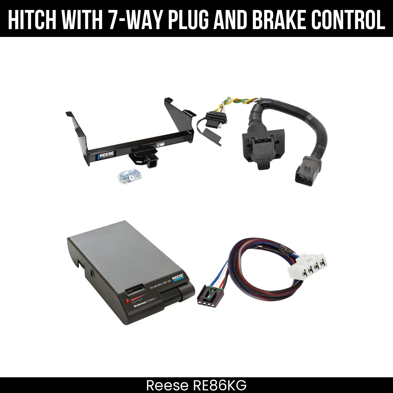 Trailer Hitch , 7-Way , Reese Brakeman Brake Control