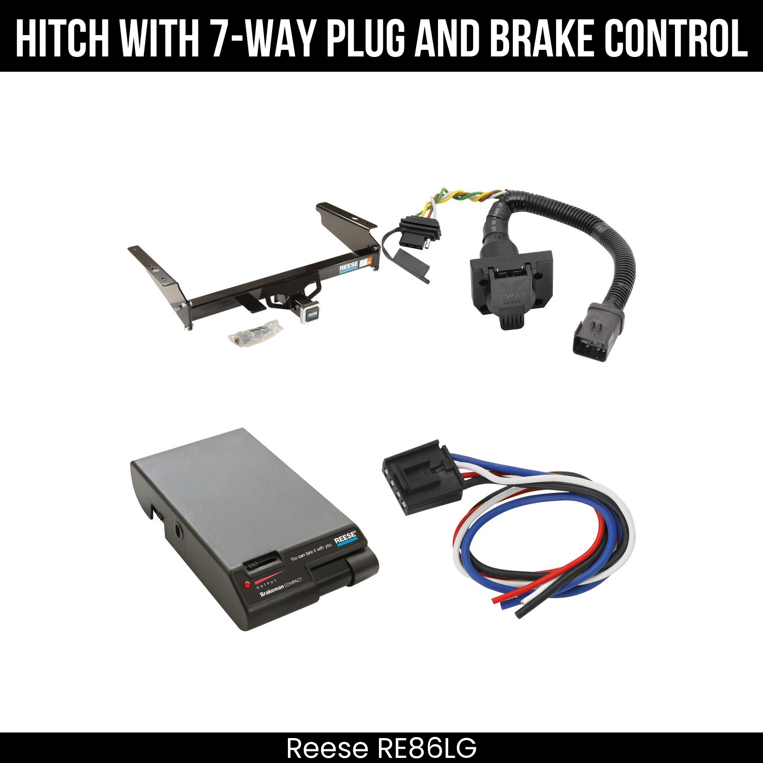 Trailer Hitch , 7-Way , Reese Brakeman Brake Control