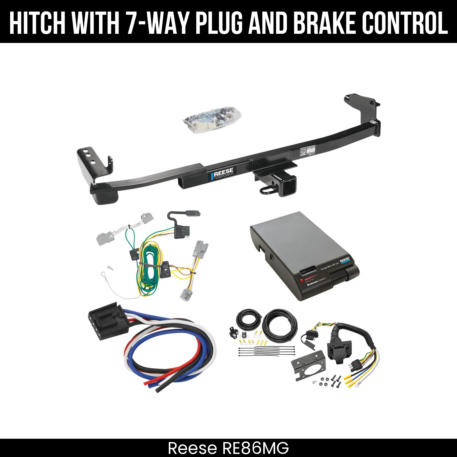Trailer Hitch , 7-Way , Reese Brakeman Brake Control