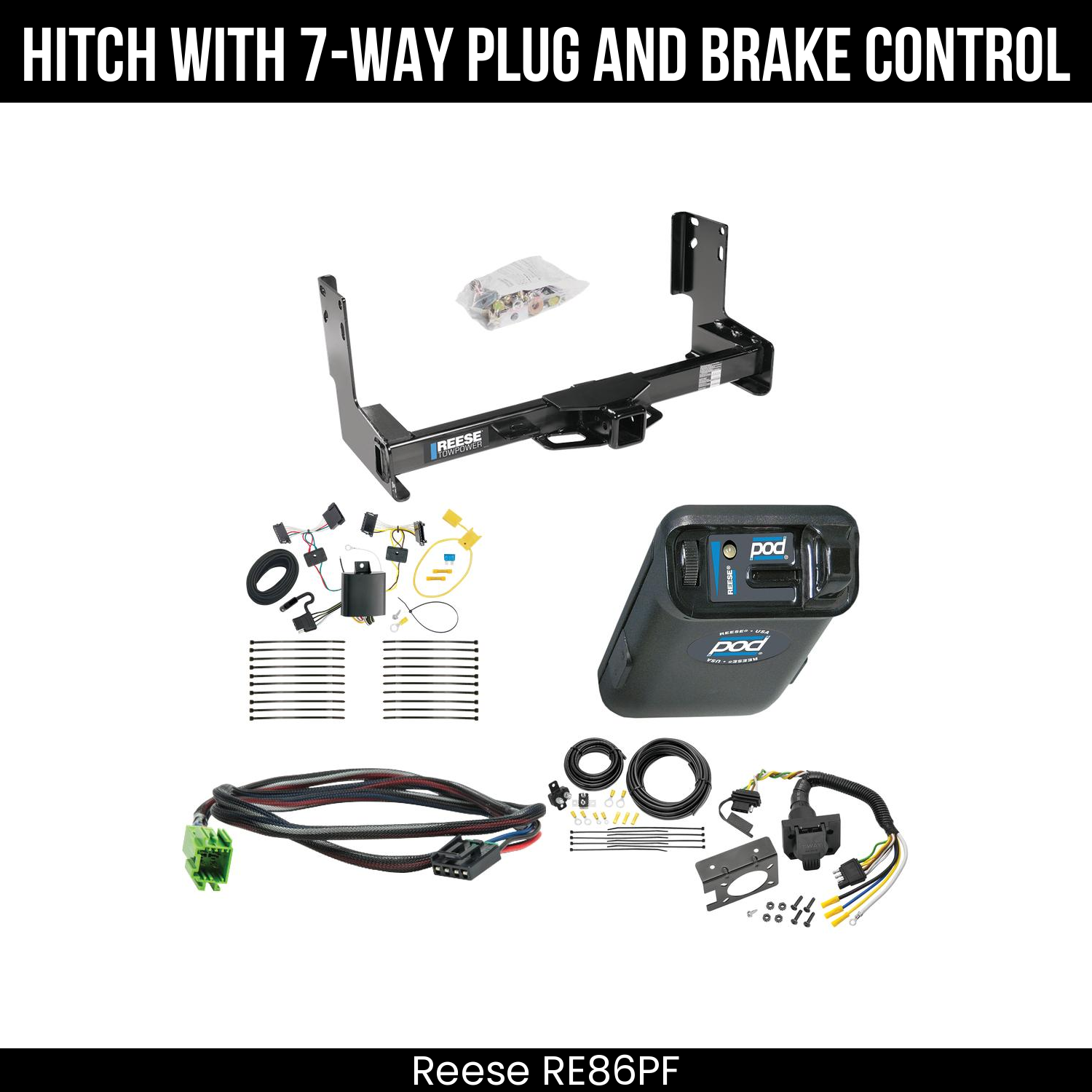 Trailer Hitch , 7-Way , Reese POD Brake Control