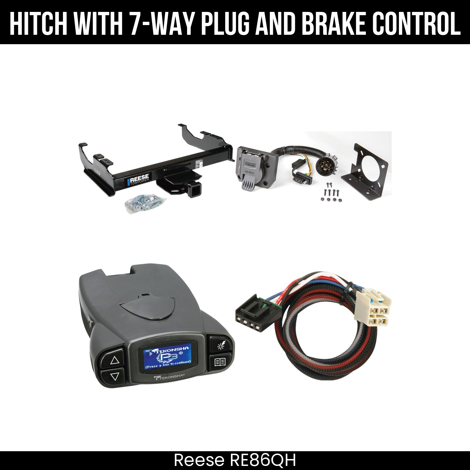 Trailer Hitch , 7-Way , Tekonsha Prodigy P3 Brake Control