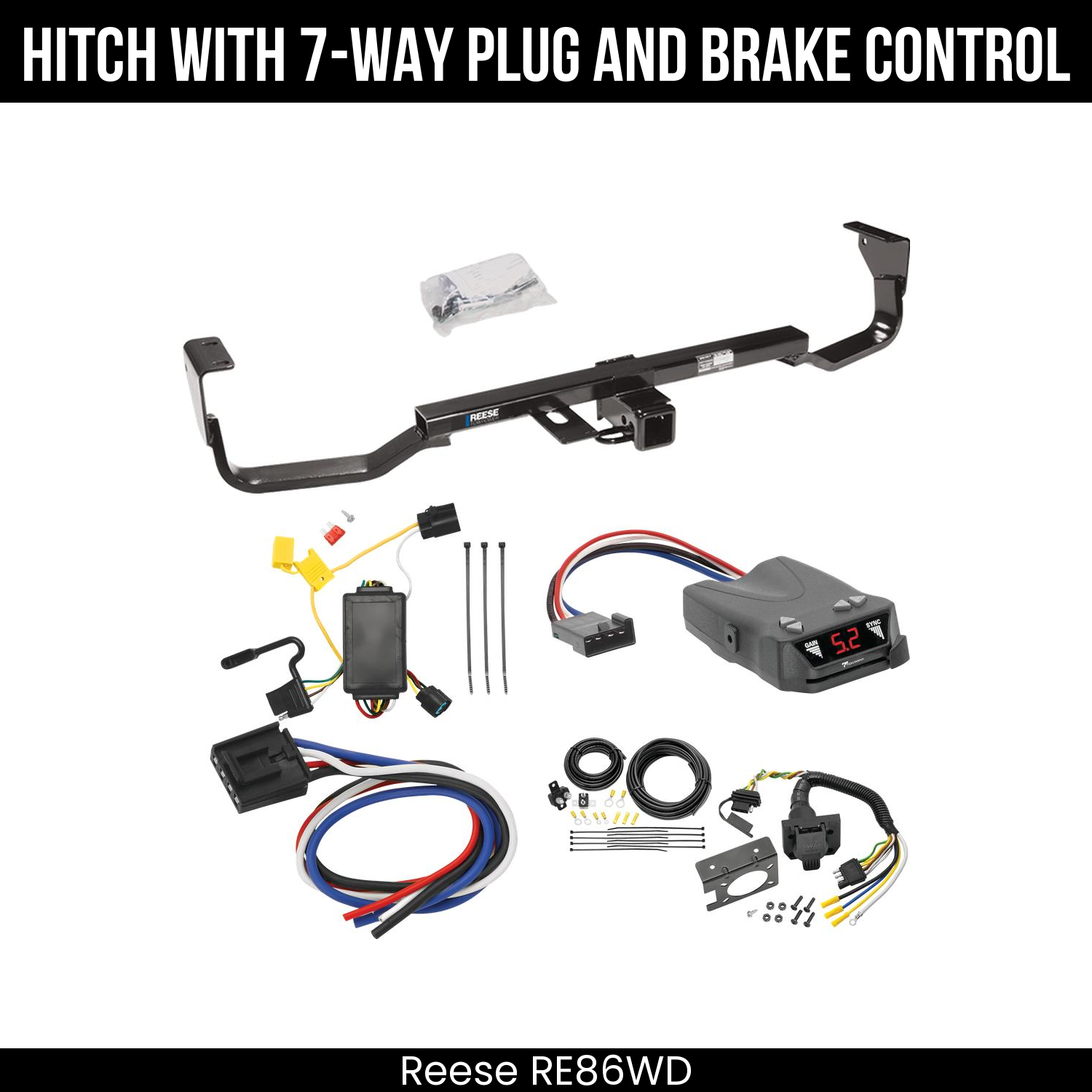 Trailer Hitch , 7-Way , Tekonsha Brakeman IV Brake Control