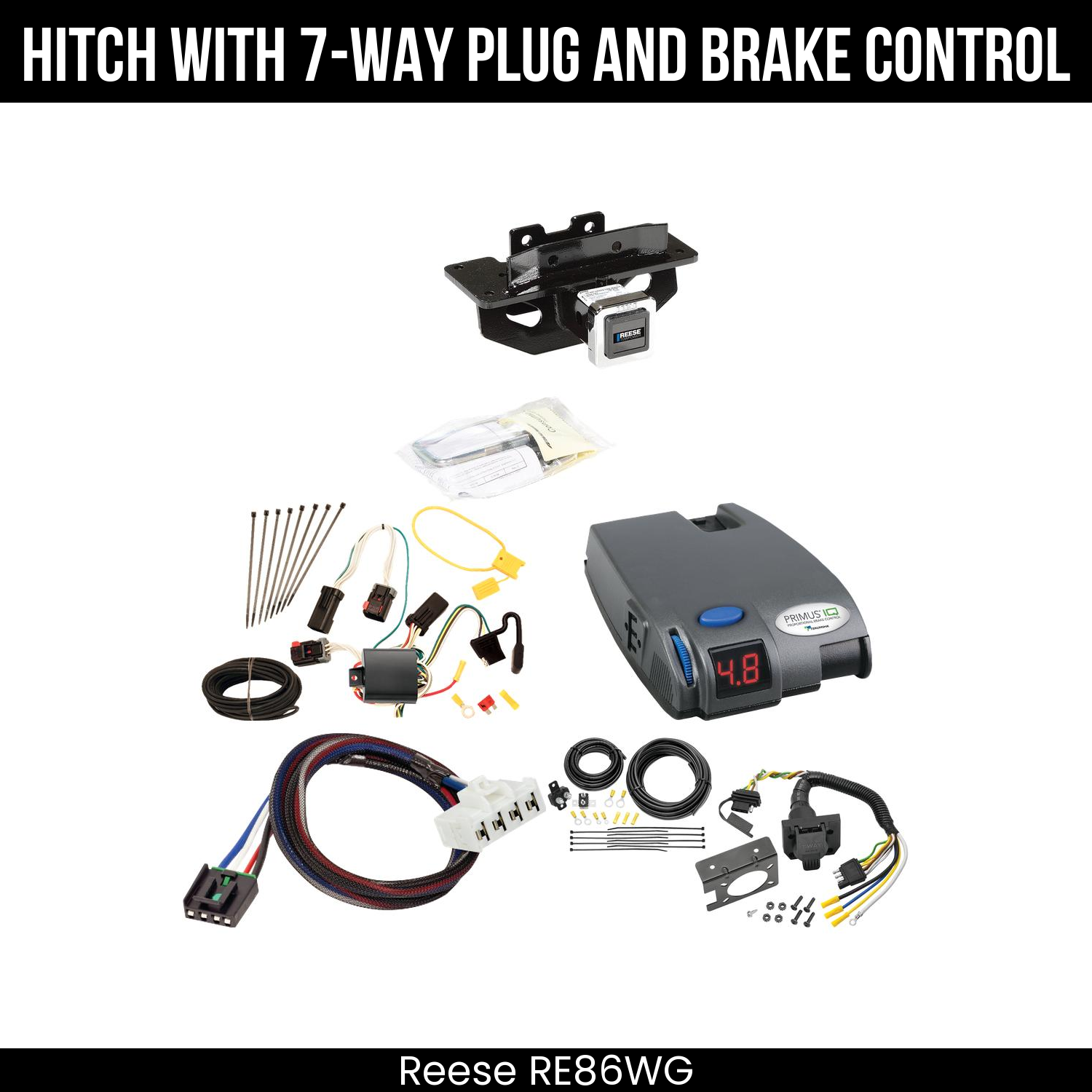 Trailer Hitch , 7-Way , Tekonsha Primus IQ Brake Control