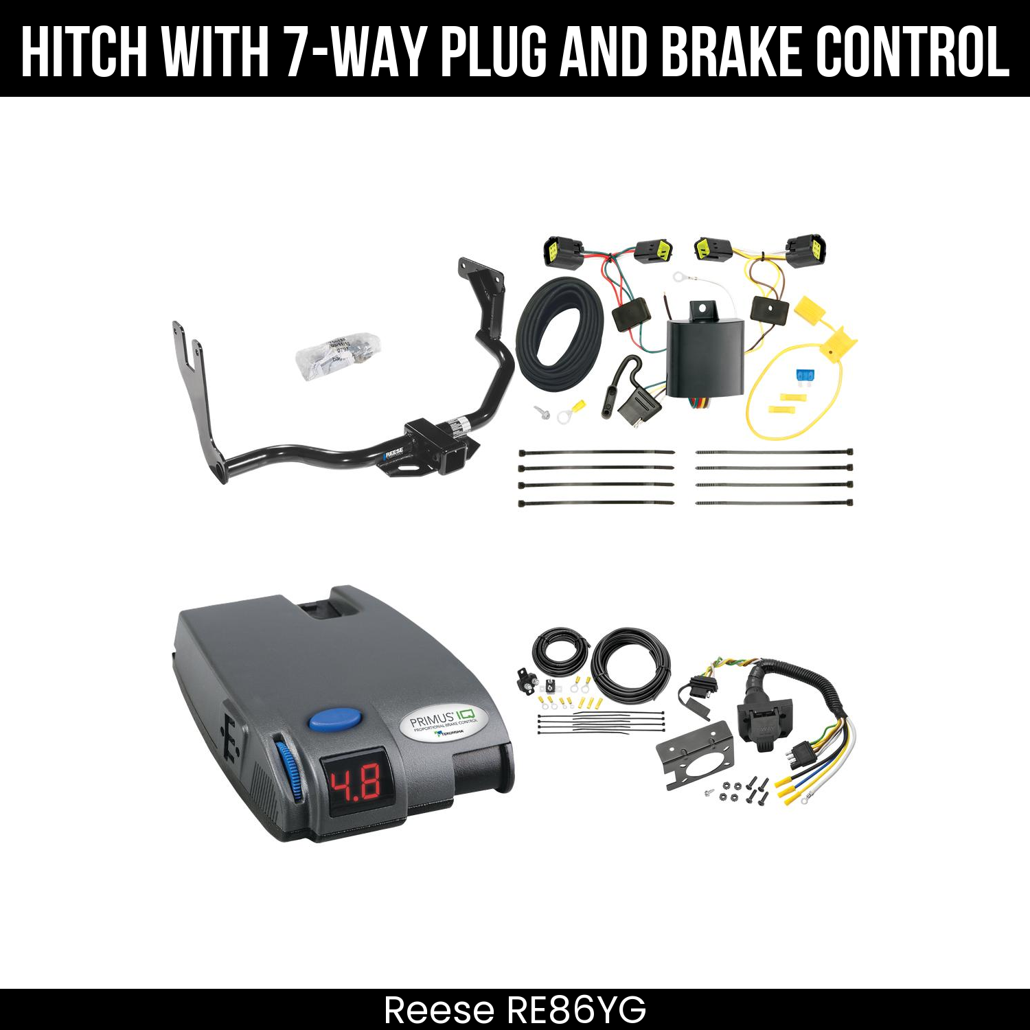 Trailer Hitch , 7-Way , Tekonsha Primus IQ Brake Control