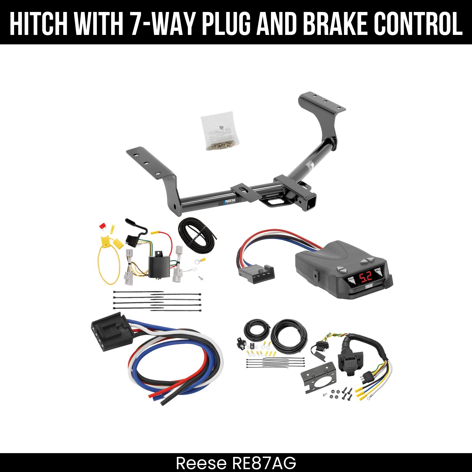 Trailer Hitch , 7-Way , Reese Brakeman IV Brake Control