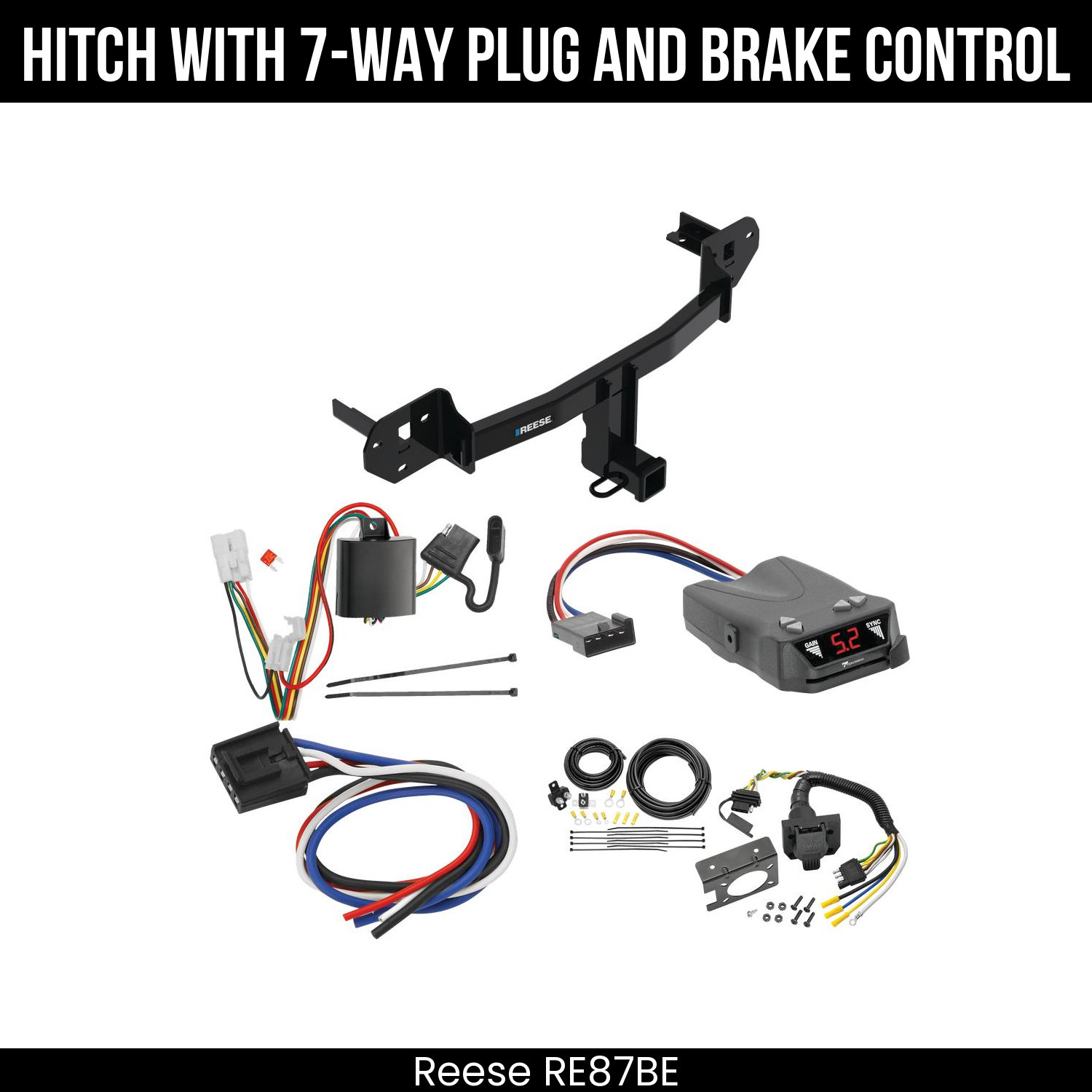 Trailer Hitch , 7-Way , Tekonsha Brakeman IV Brake Control