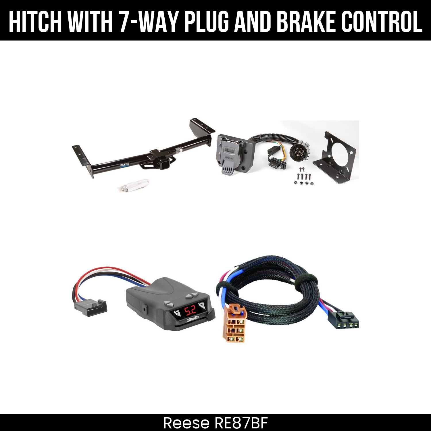 Trailer Hitch , 7-Way , Draw-Tite Activator IV Brake Control