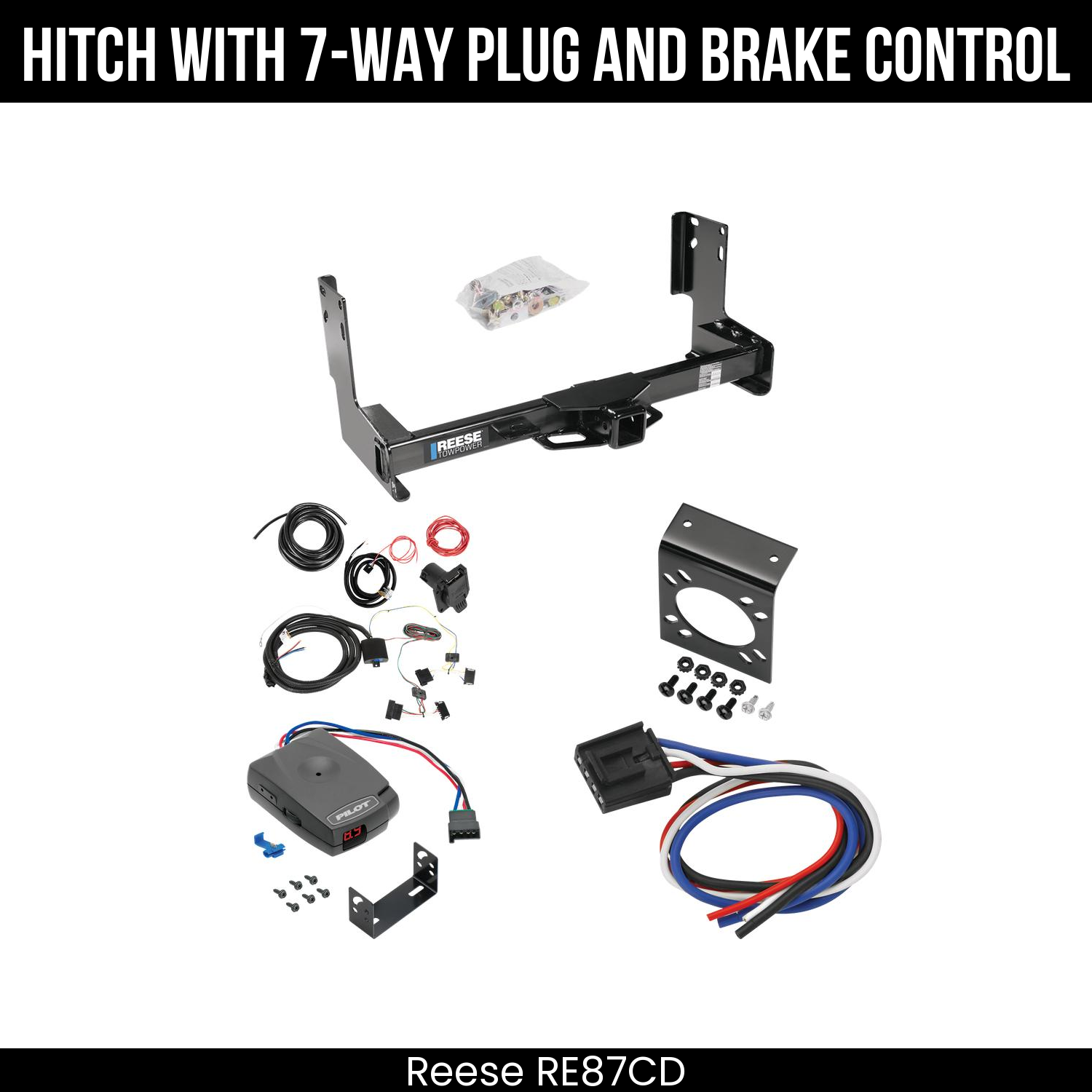 Trailer Hitch , 7-Way , Pro Series Pilot Brake Control