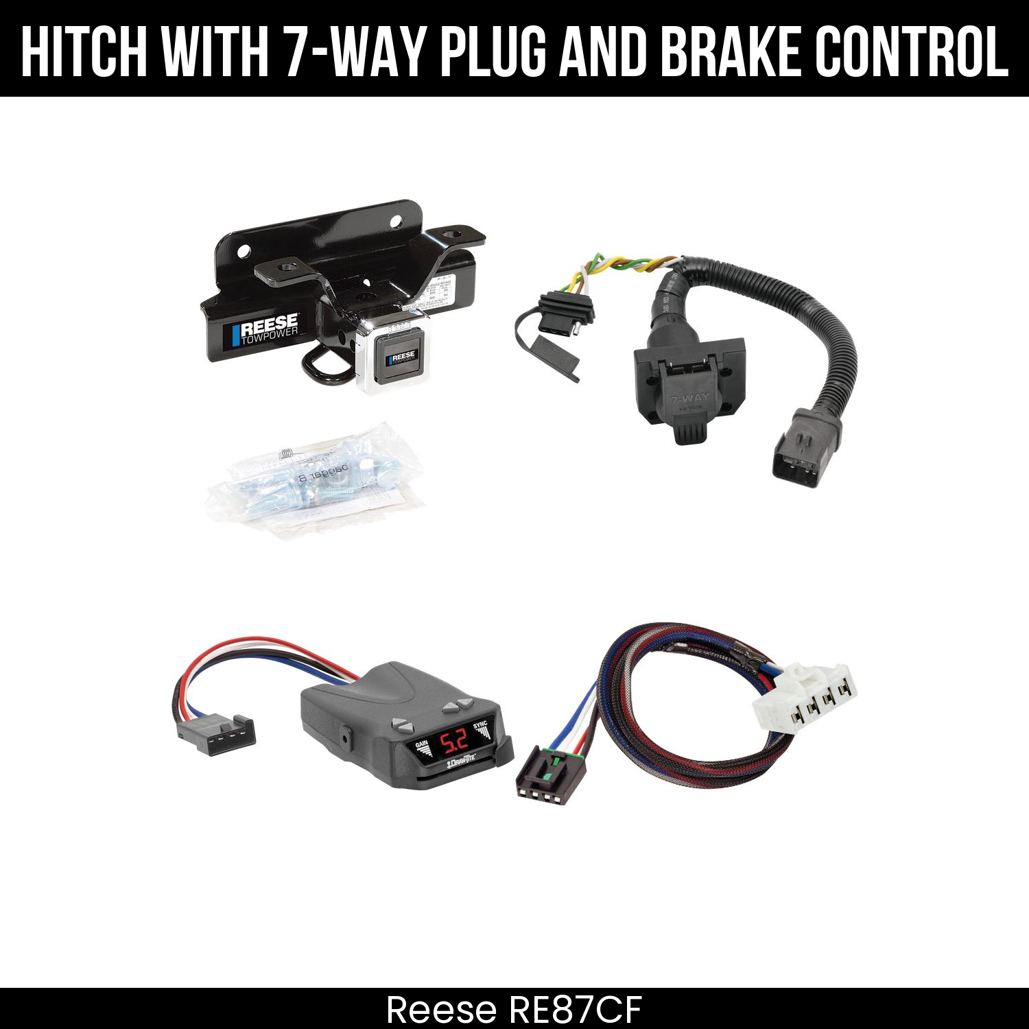 Trailer Hitch , 7-Way , Draw-Tite Activator IV Brake Control