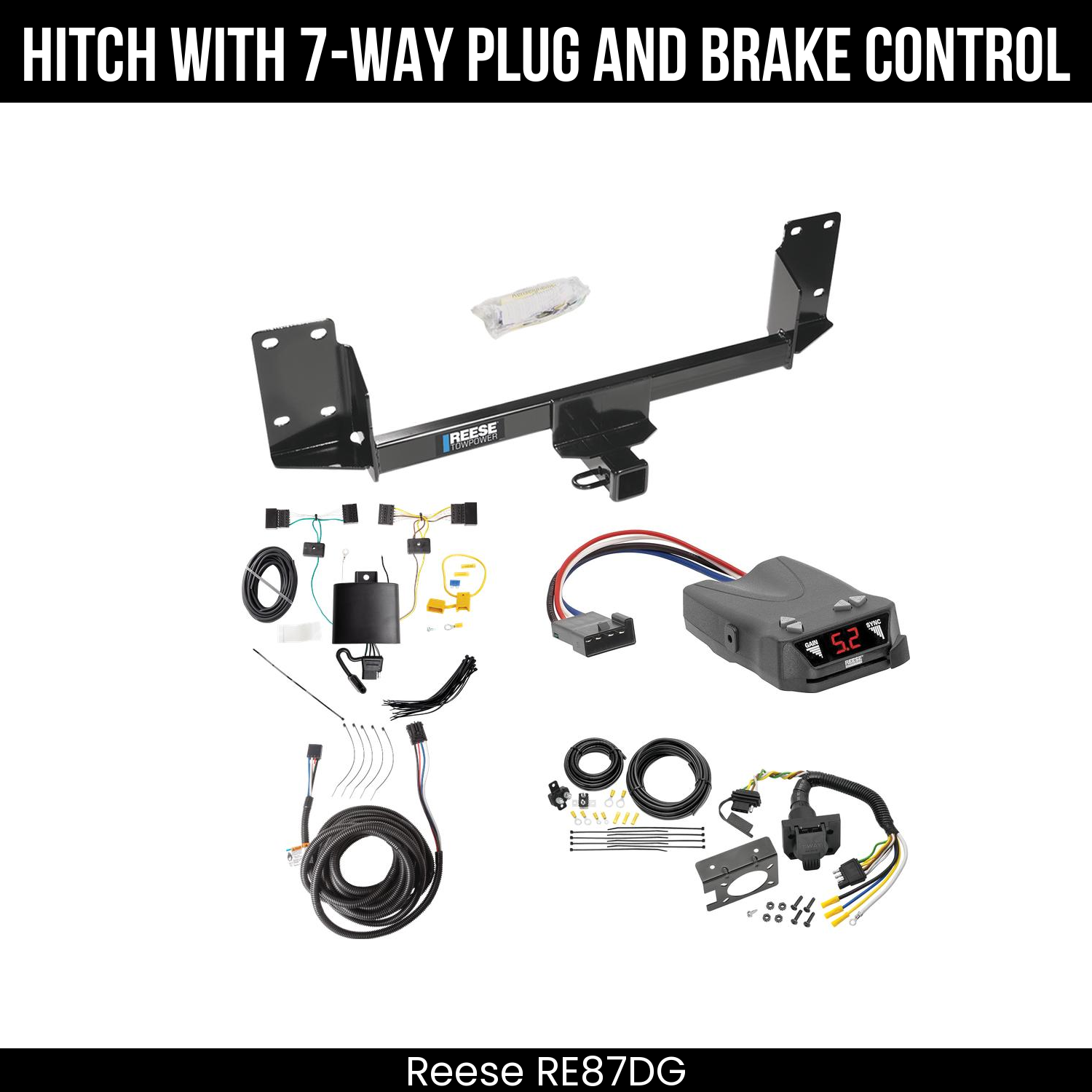 Trailer Hitch , 7-Way , Reese Brakeman IV Brake Control