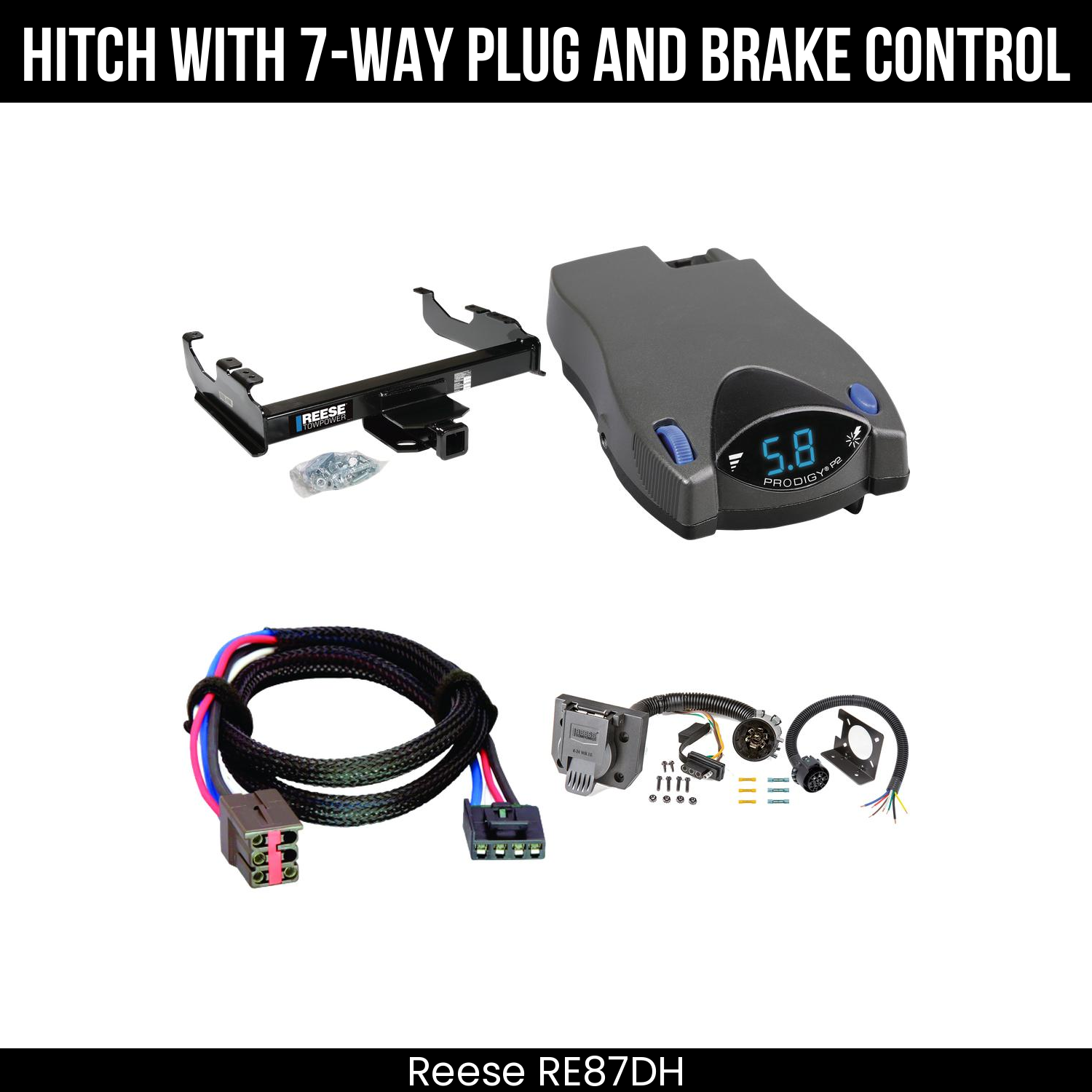 Trailer Hitch , 7-Way , Tekonsha Prodigy P2 Brake Control
