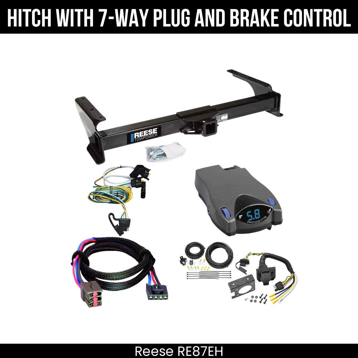 Trailer Hitch , 7-Way , Tekonsha Prodigy P2 Brake Control