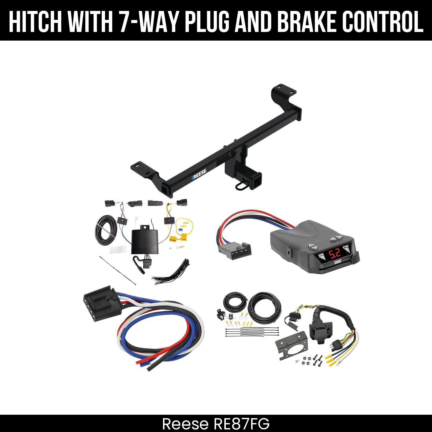 Trailer Hitch , 7-Way , Reese Brakeman IV Brake Control