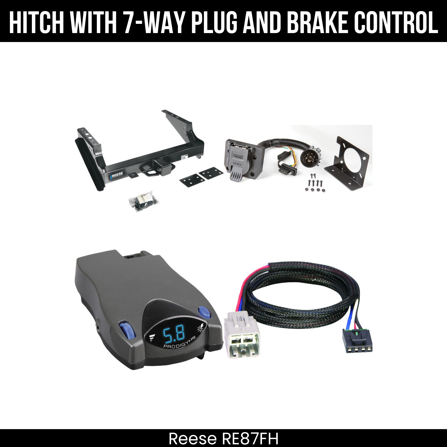 Trailer Hitch , 7-Way , Tekonsha Prodigy P2 Brake Control
