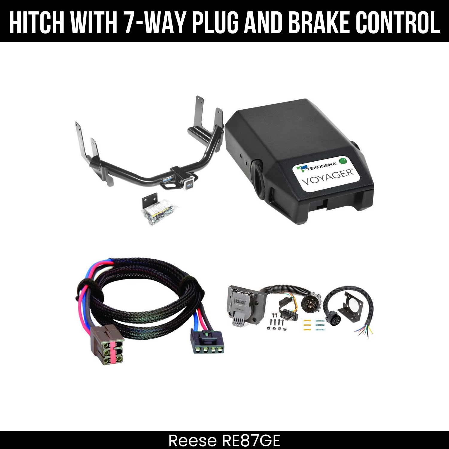 Trailer Hitch , 7-Way , Tekonsha Voyager Brake Control