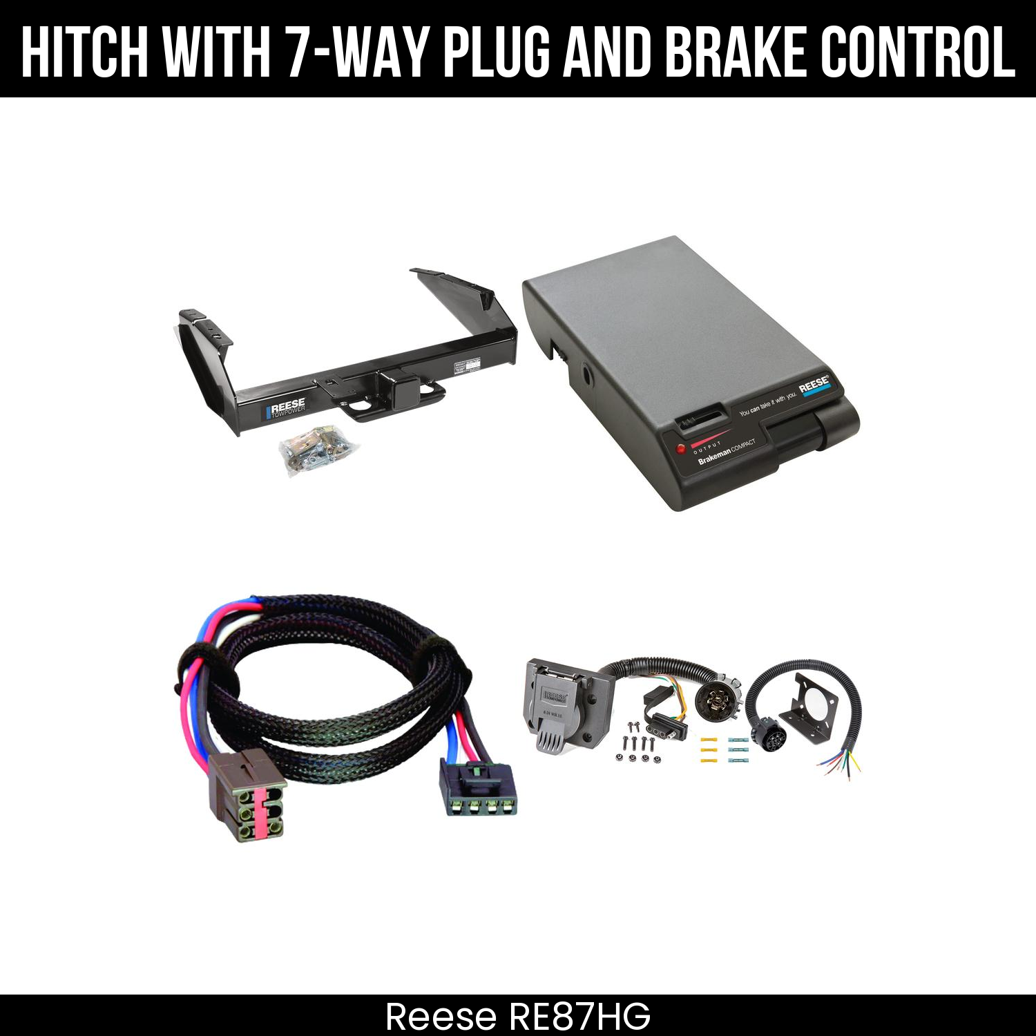 Trailer Hitch , 7-Way , Reese Brakeman Brake Control