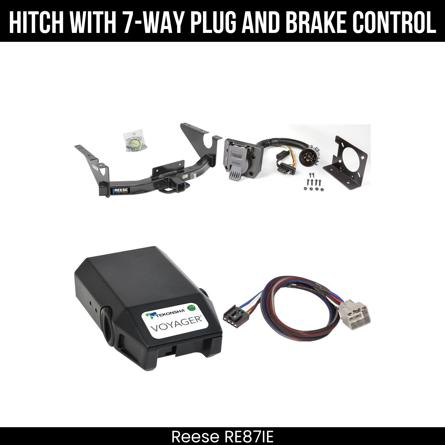 Trailer Hitch , 7-Way , Tekonsha Voyager Brake Control