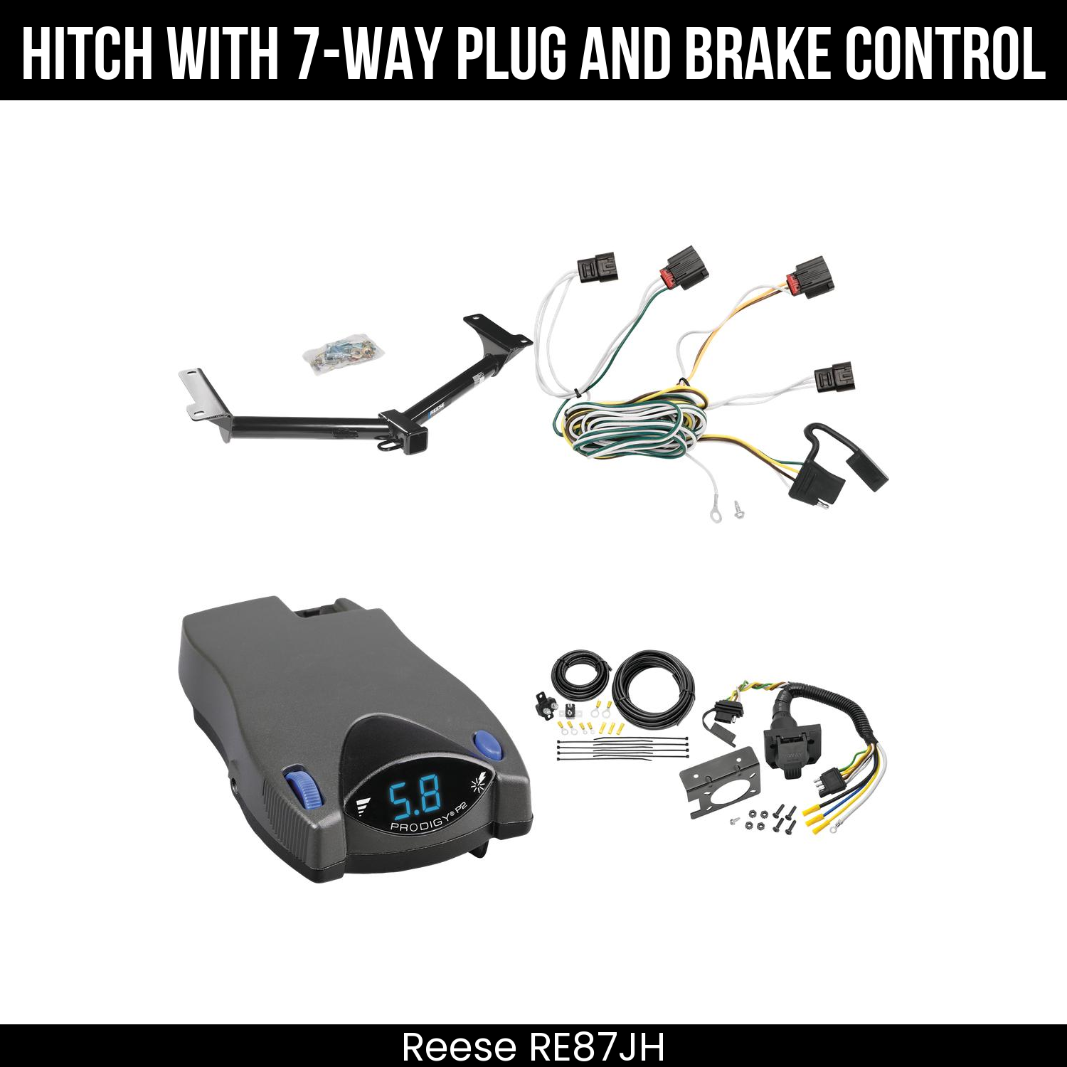 Trailer Hitch , 7-Way , Tekonsha Prodigy P2 Brake Control