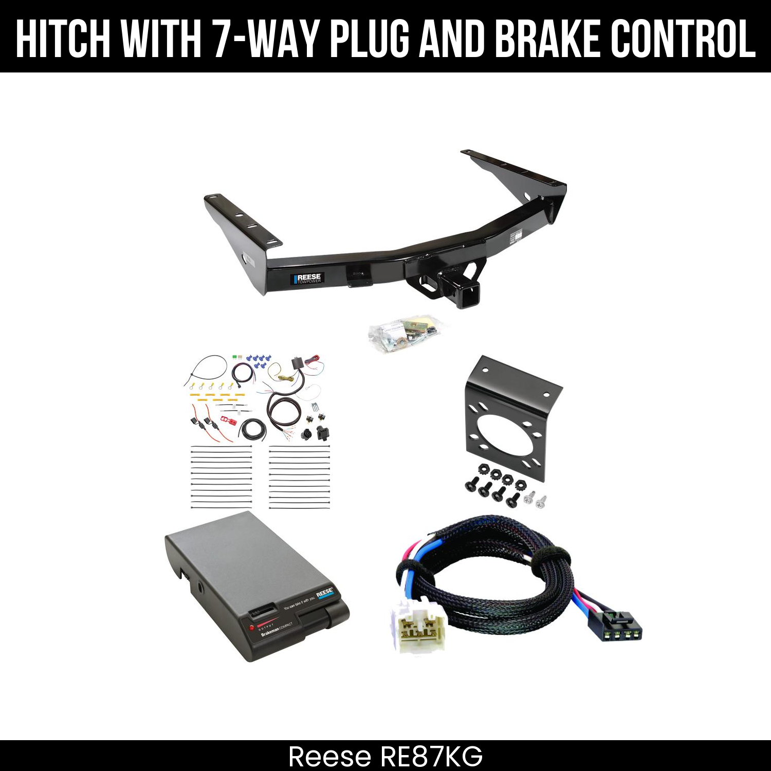 Trailer Hitch , 7-Way , Reese Brakeman Brake Control
