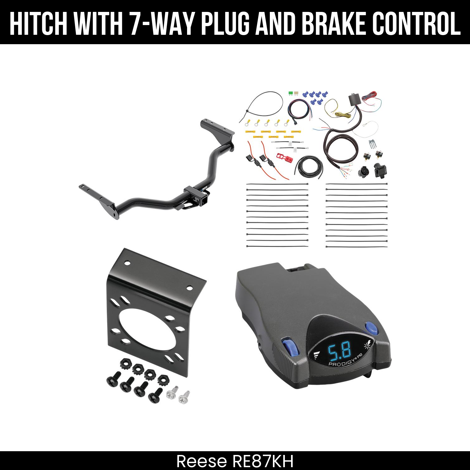 Trailer Hitch , 7-Way , Tekonsha Prodigy P2 Brake Control