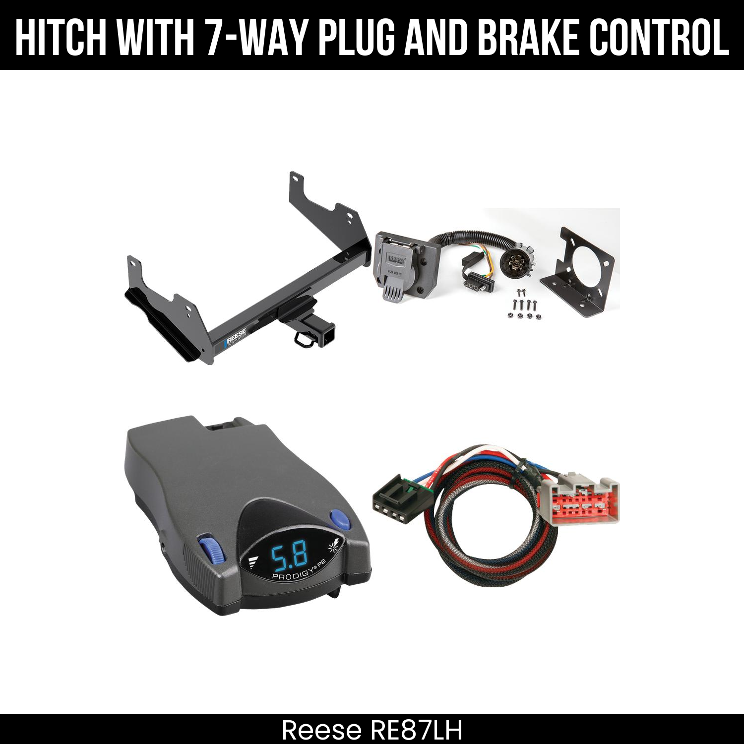 Trailer Hitch , 7-Way , Tekonsha Prodigy P2 Brake Control