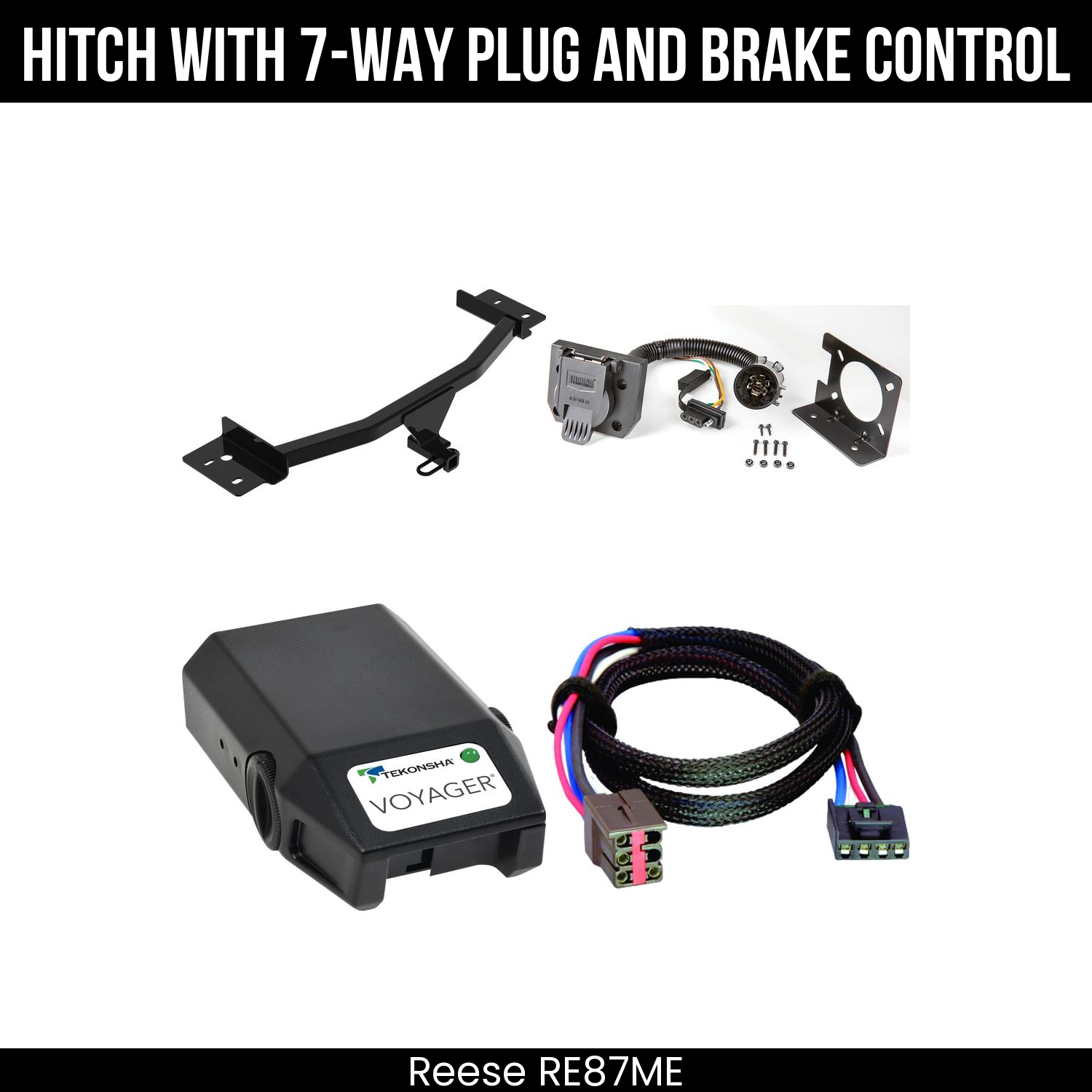 Trailer Hitch , 7-Way , Tekonsha Voyager Brake Control